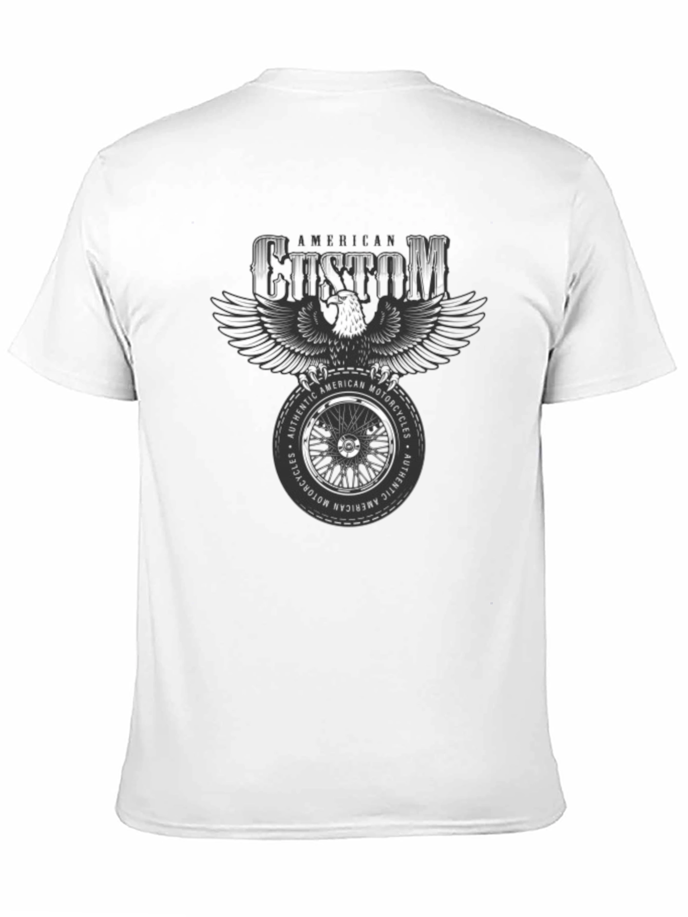 American Custom Motorcycle Graphic T-Shirt