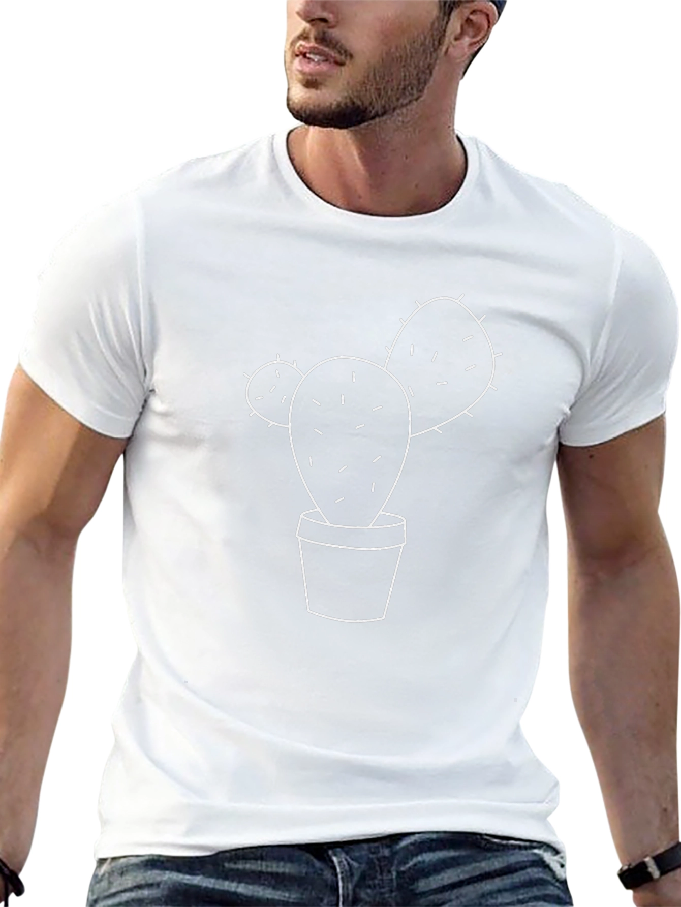Cactus Graphic Tee - Black
