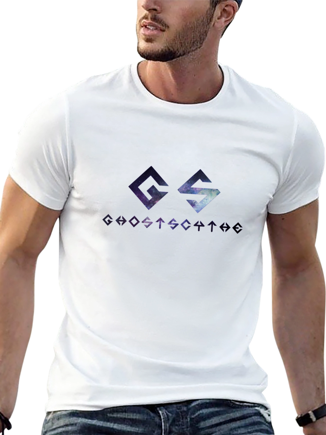 Ghostscaper Galaxy Tee - Black Cotton T-Shirt