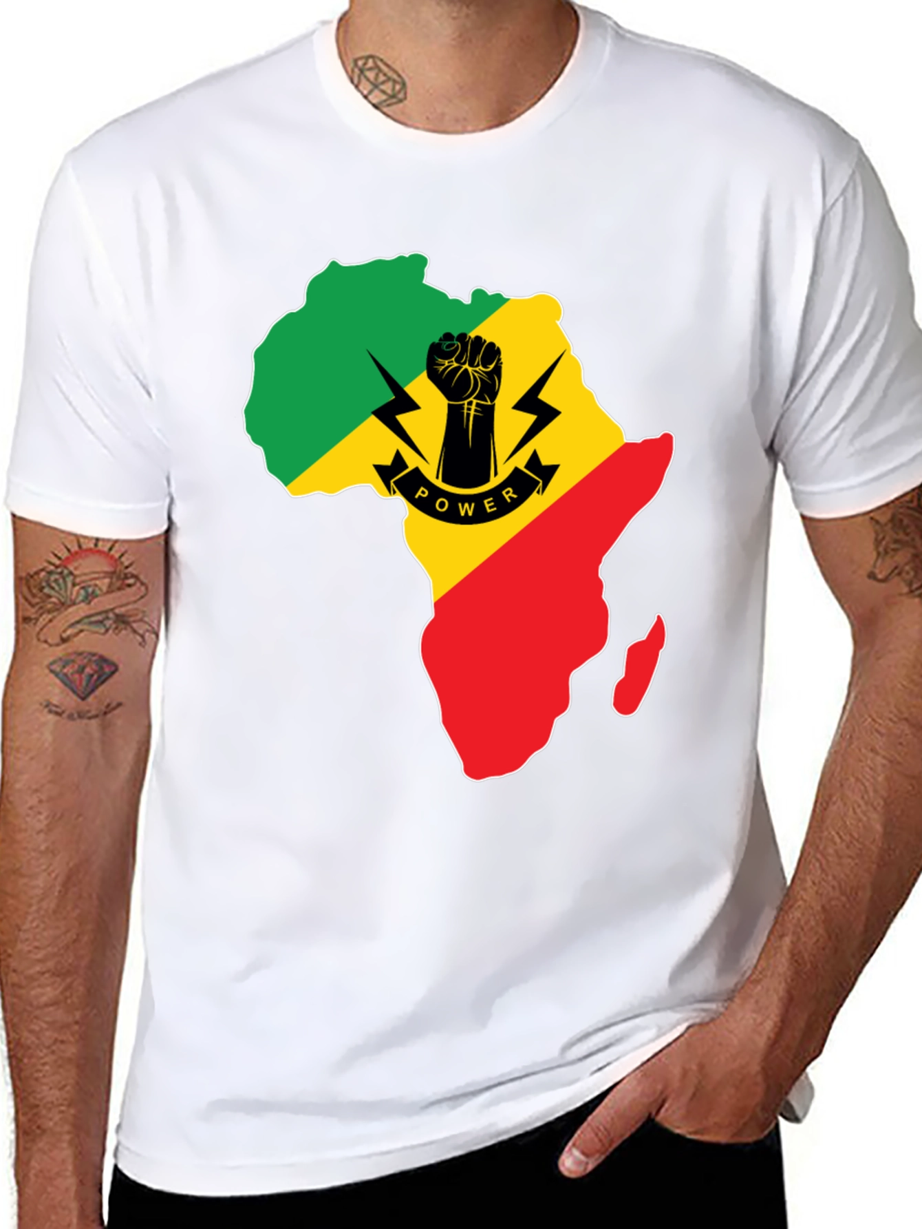 African Power T-Shirt - Black Pride Tee