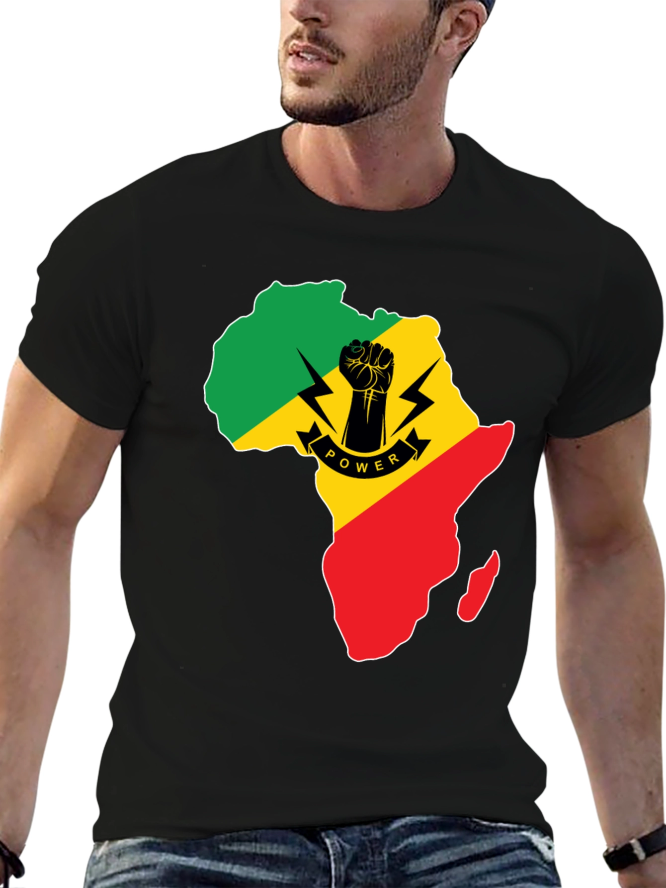 African Power T-Shirt - Black Pride Tee