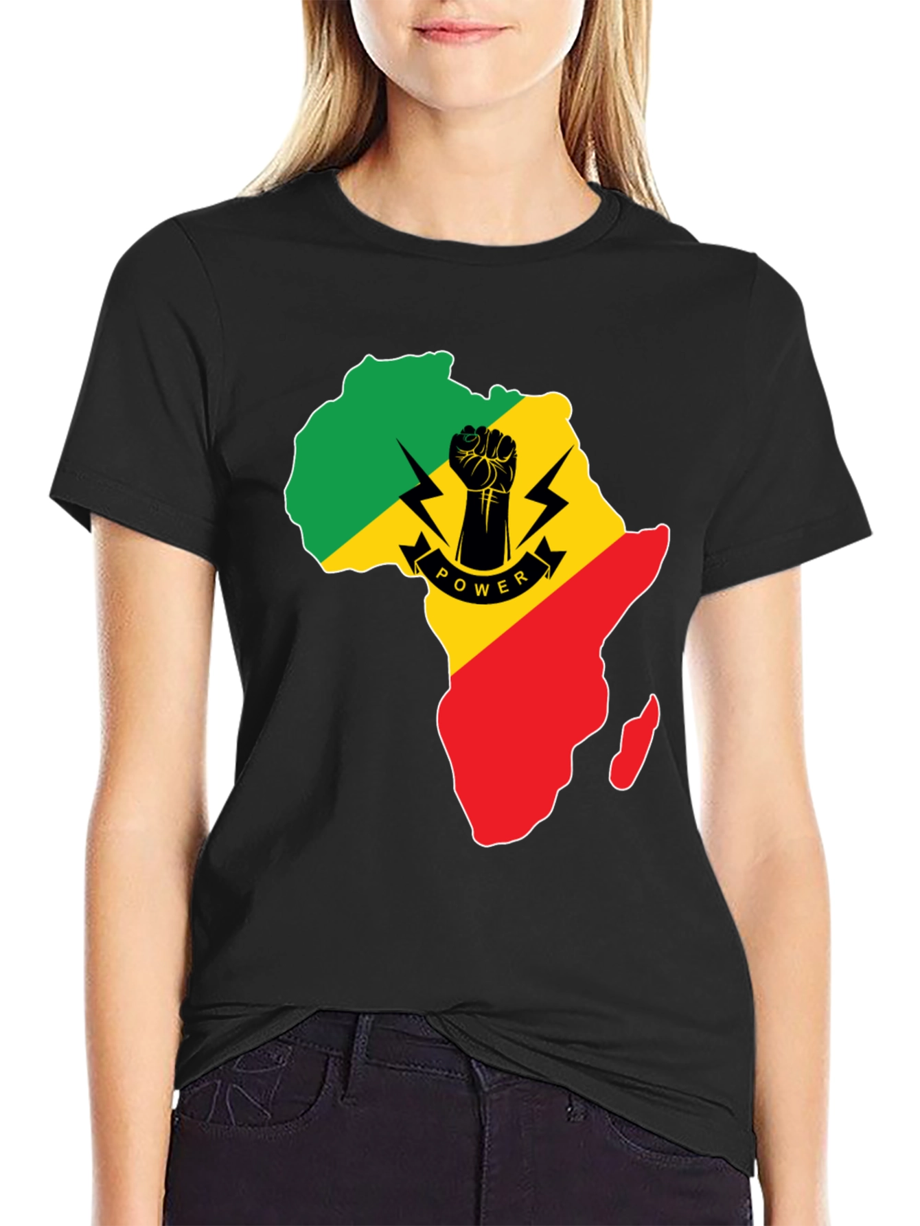 African Power T-Shirt - Black Pride Tee