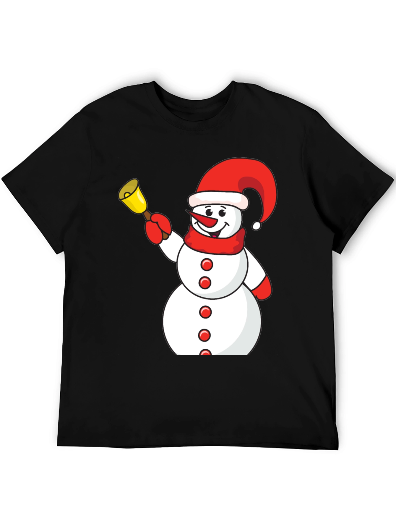 Festive Snowman Graphic Tee - Holiday Fun