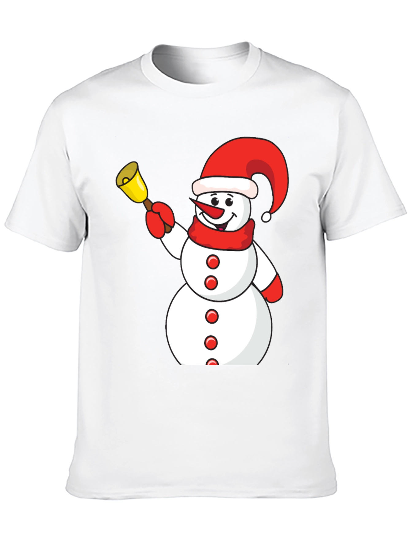 Festive Snowman Graphic Tee - Holiday Fun