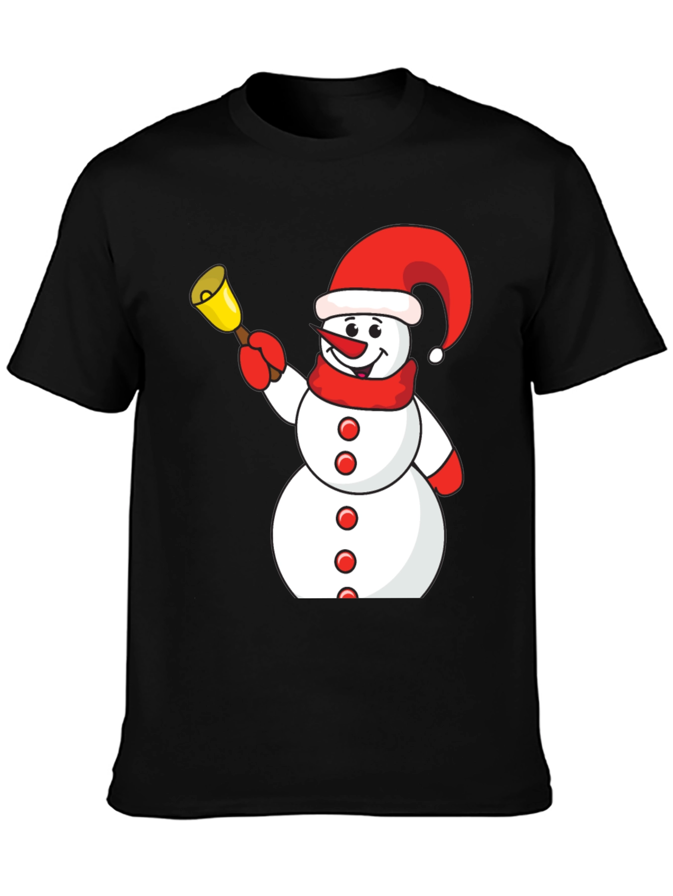 Festive Snowman Graphic Tee - Holiday Fun