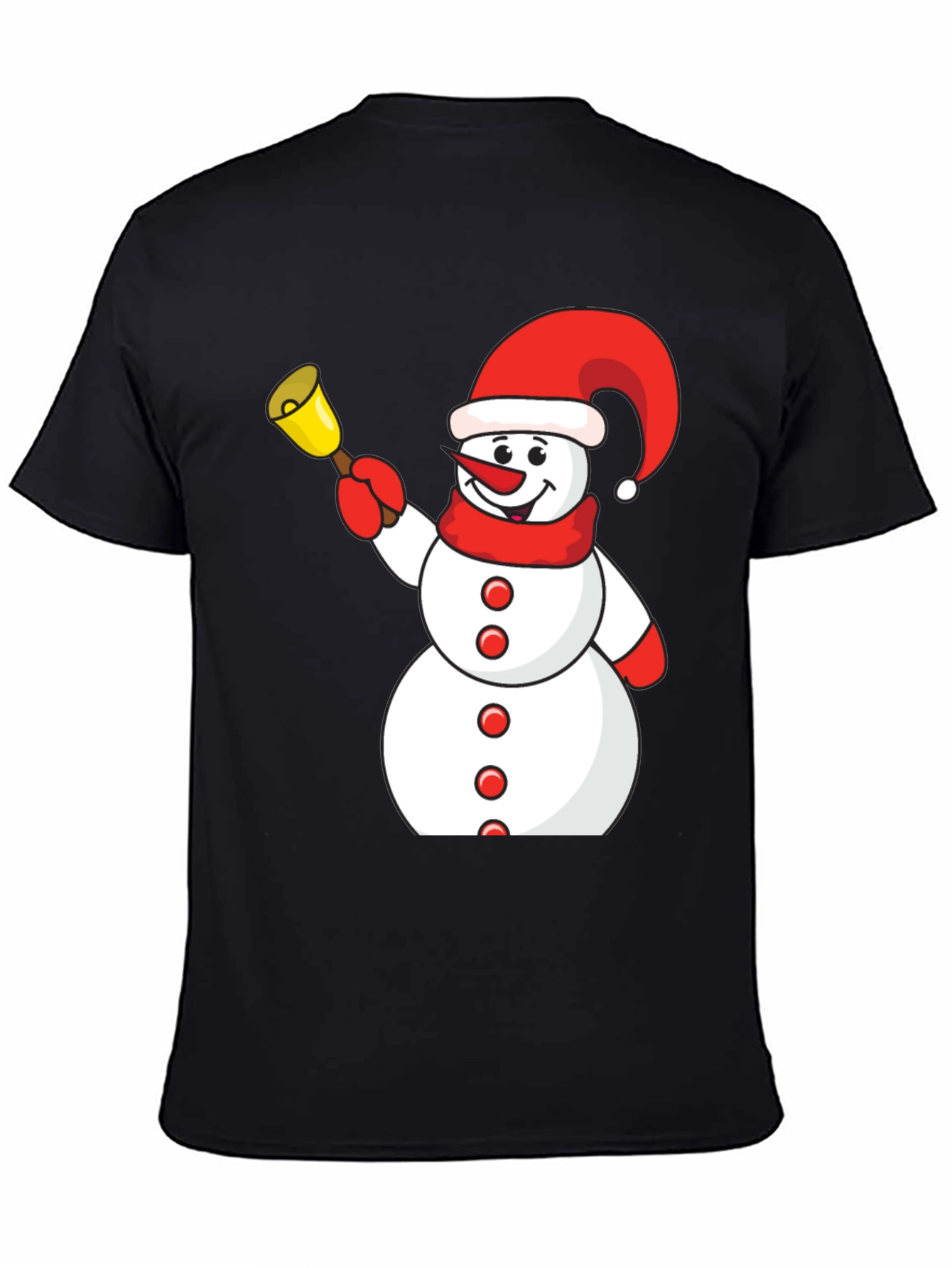 Festive Snowman Graphic Tee - Holiday Fun
