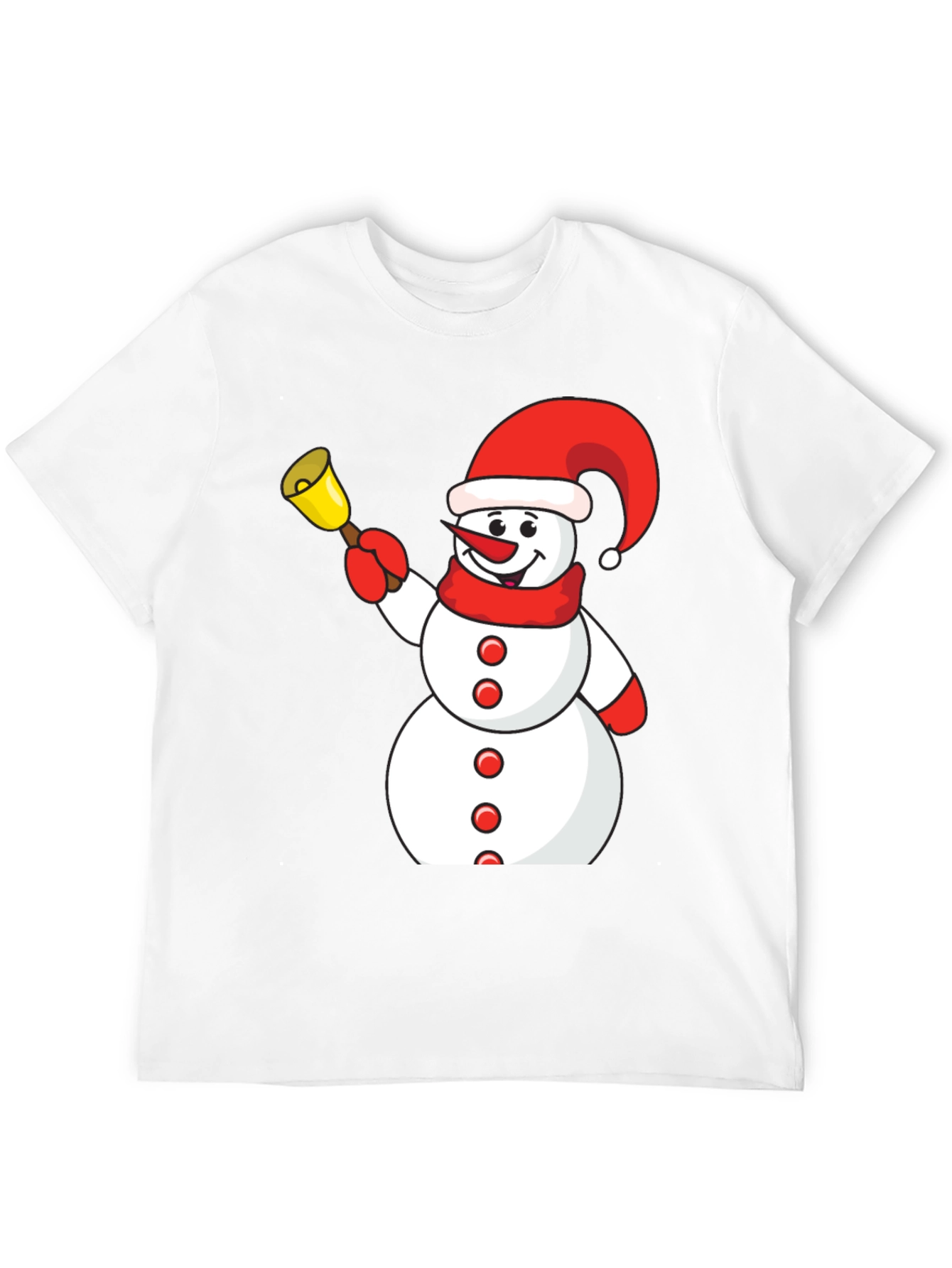 Festive Snowman Graphic Tee - Holiday Fun