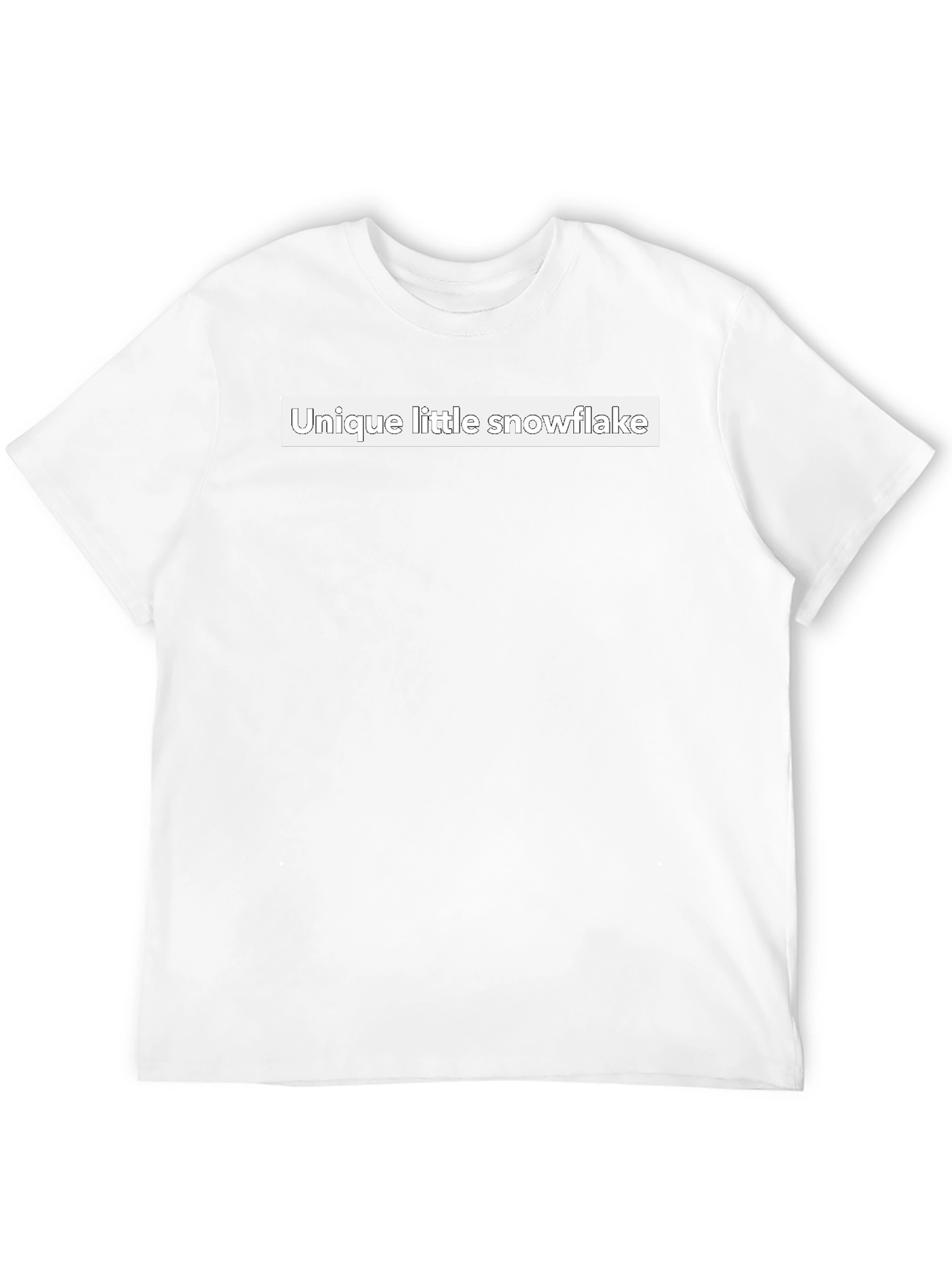 Unique Little Snowflake Black T-Shirt