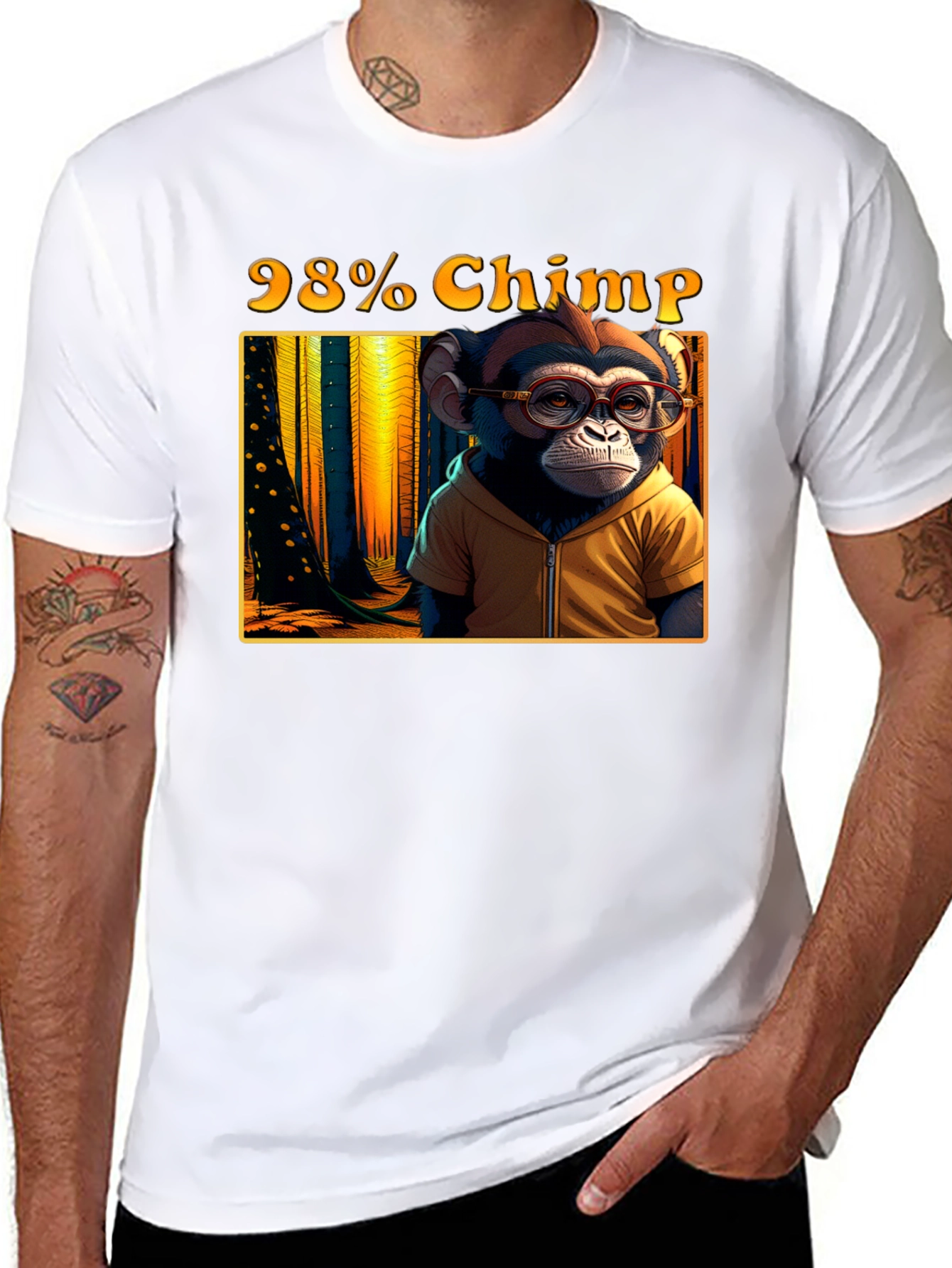 98% Chimp Graphic T-Shirt