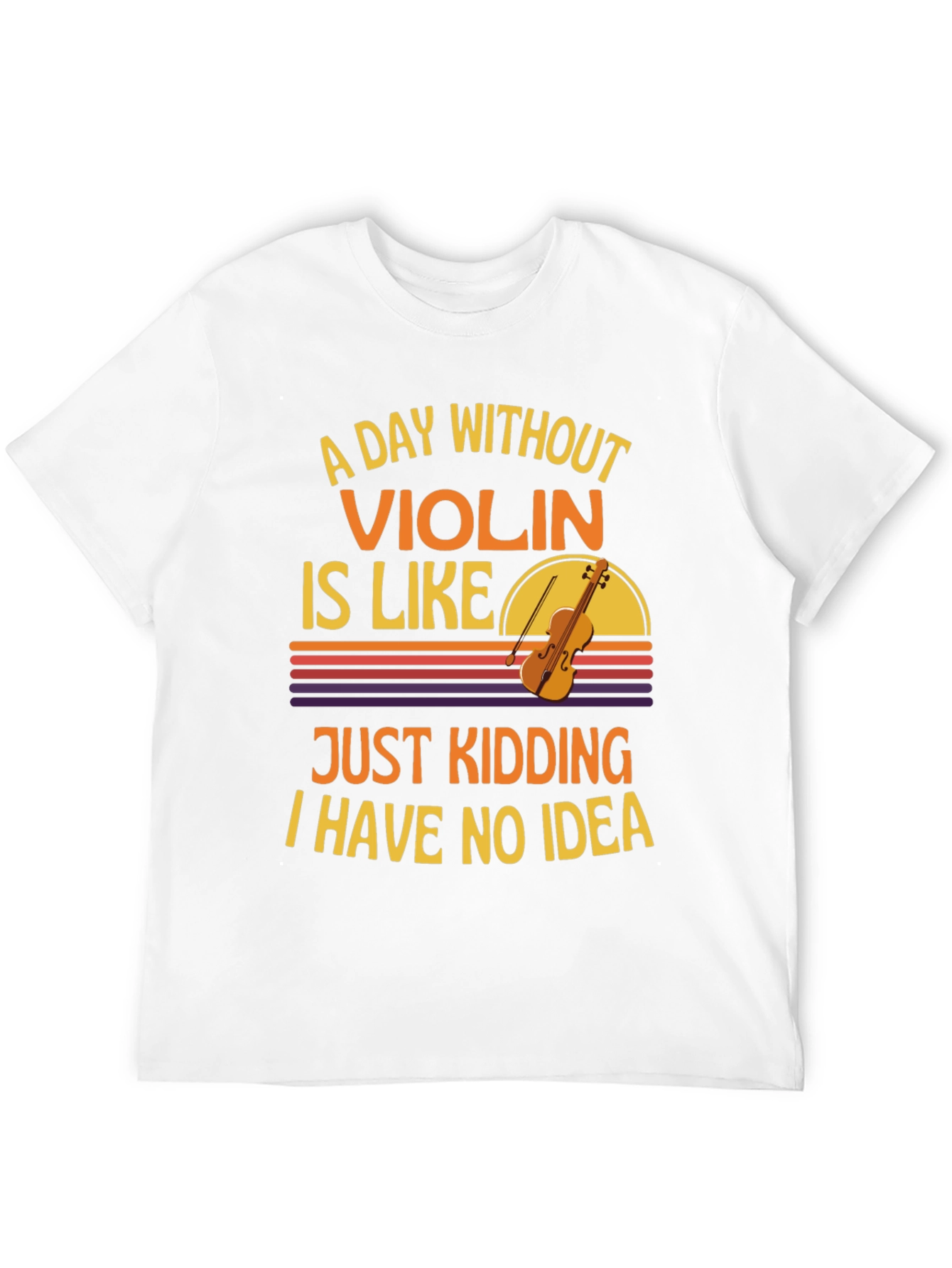 A Day Without Violin Funny T-Shirt