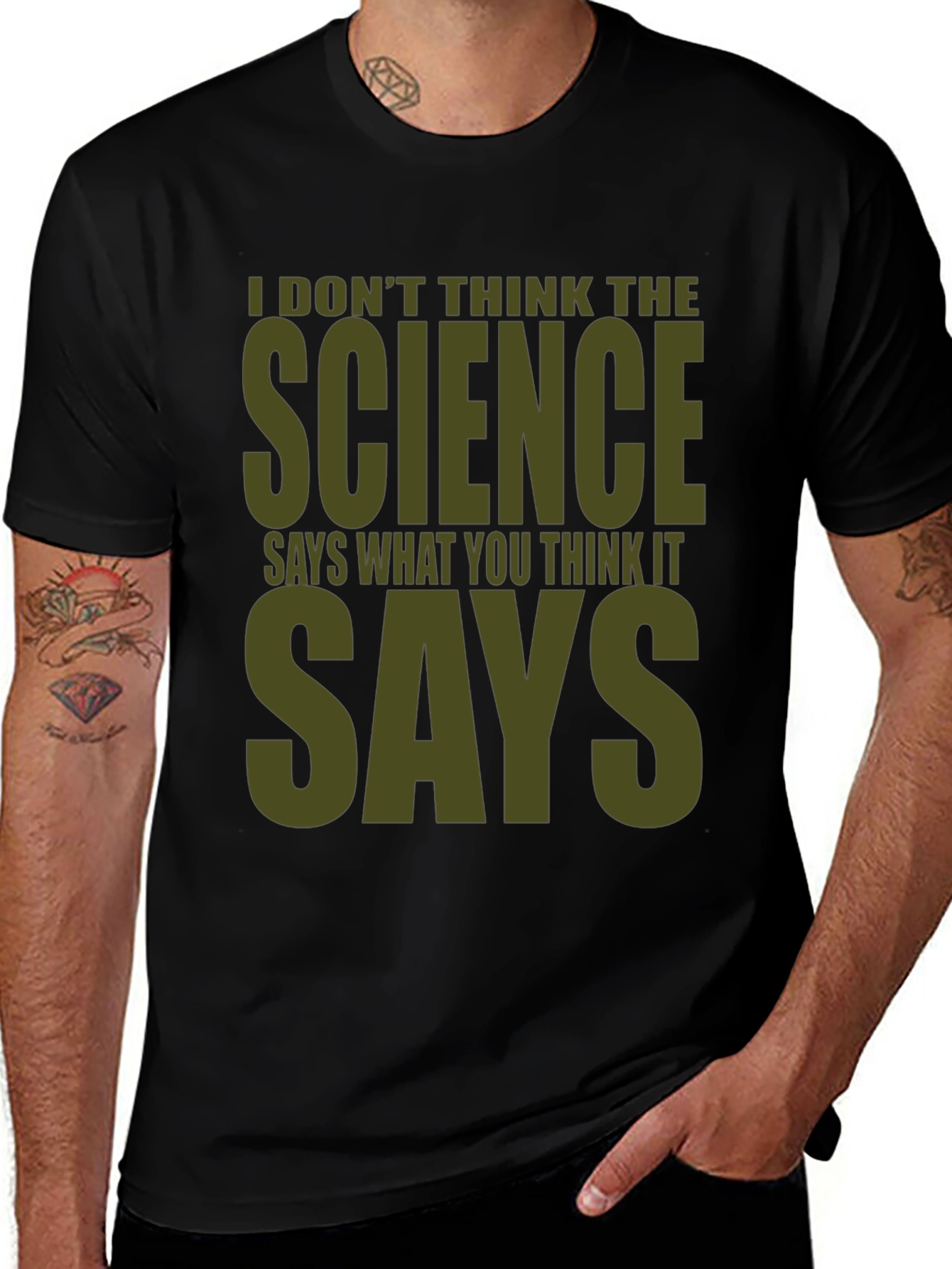 Science Says Graphic Tee - Mens Funny T-Shirt