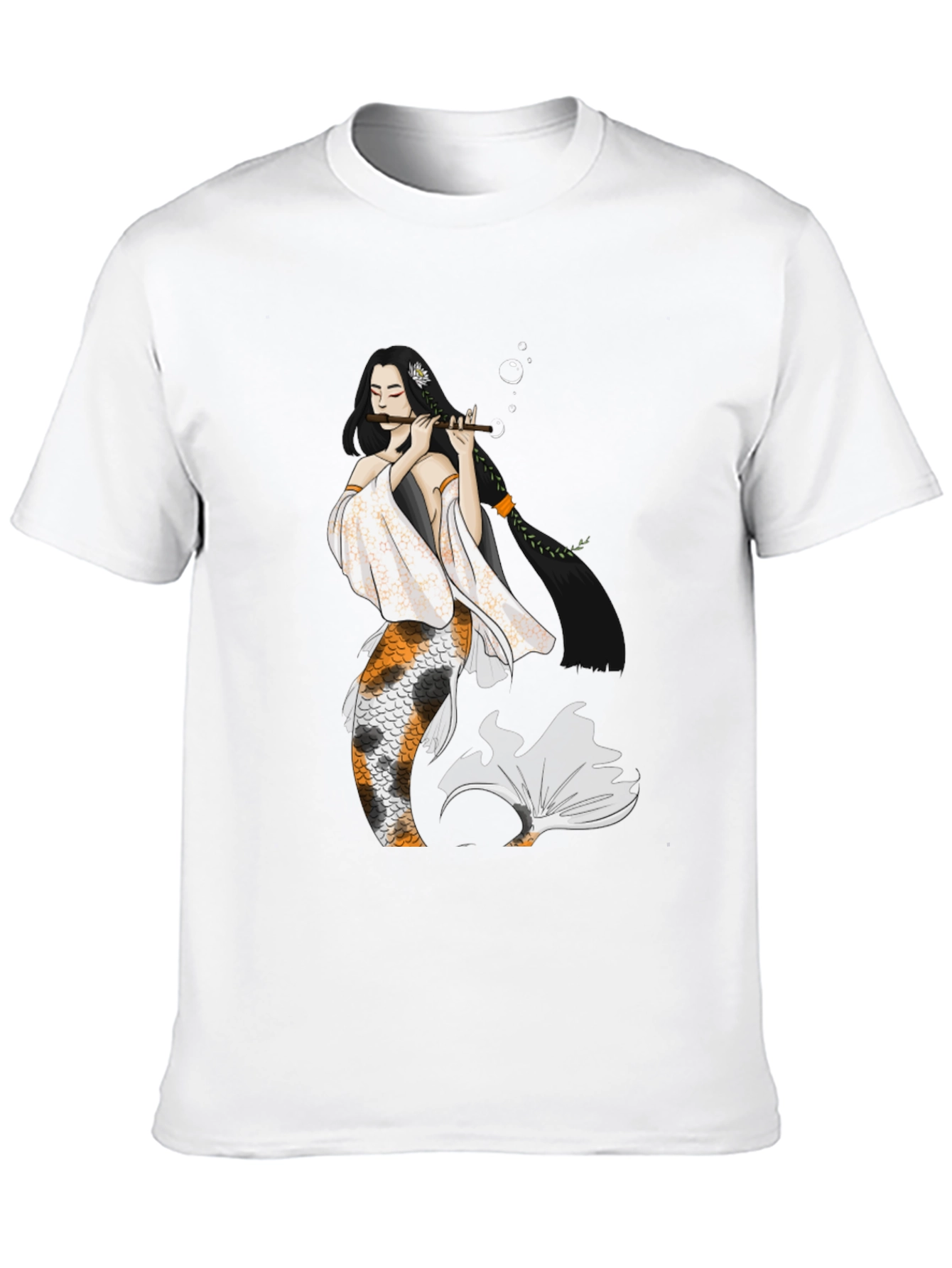 Koi Mermaid Musician Graphic T-Shirt