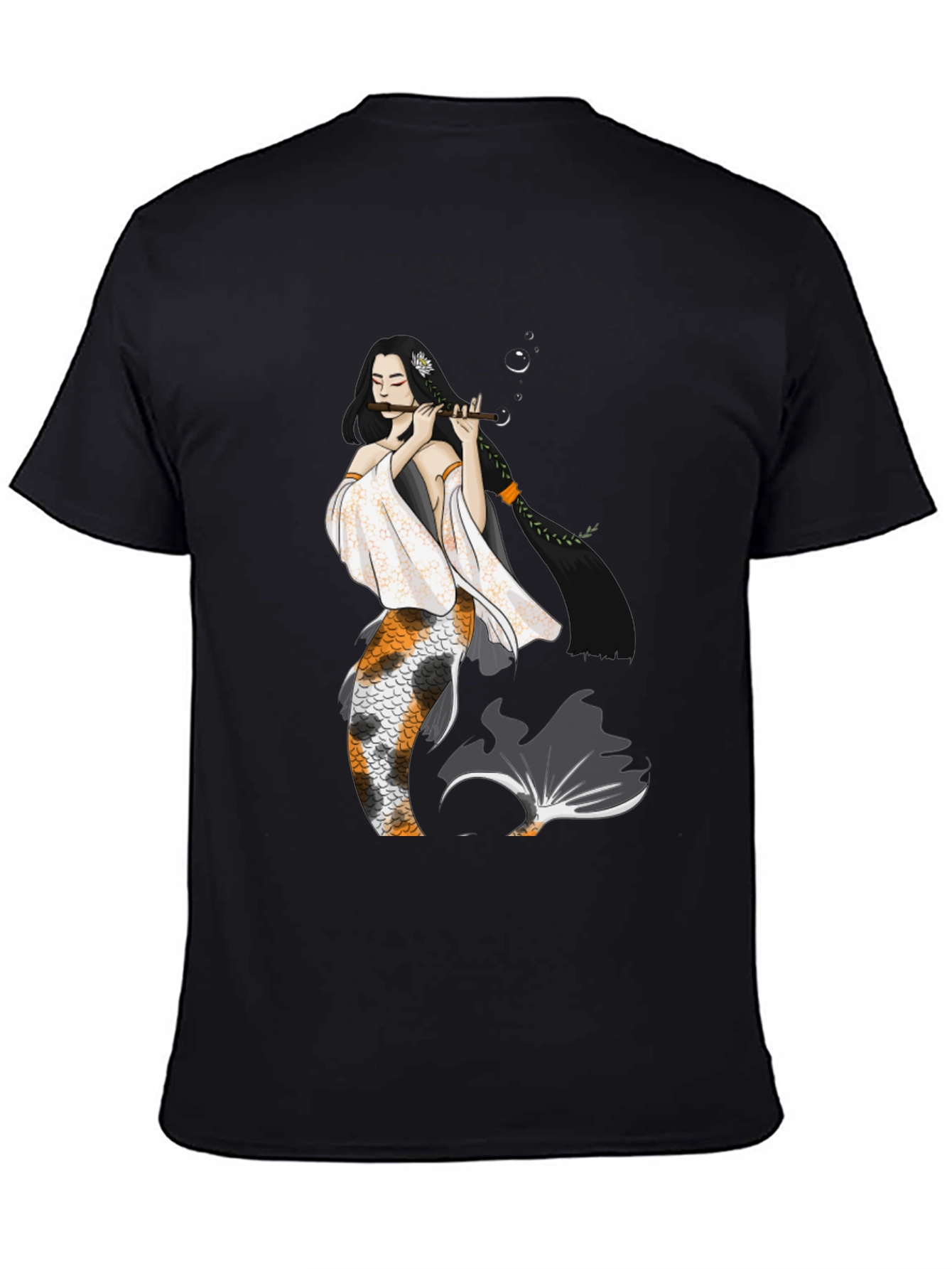 Koi Mermaid Musician Graphic T-Shirt