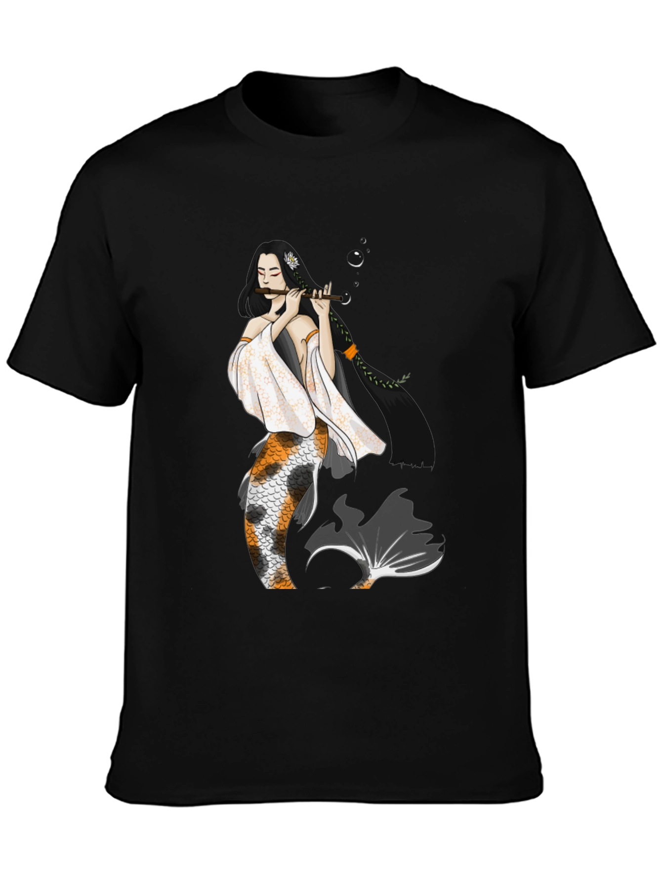 Koi Mermaid Musician Graphic T-Shirt