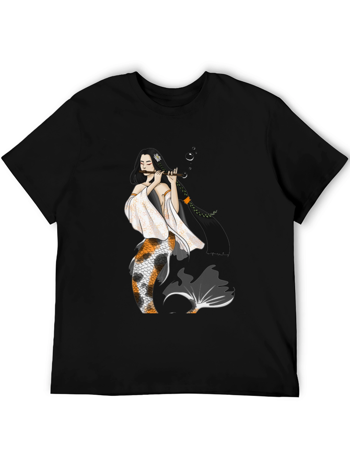 Koi Mermaid Musician Graphic T-Shirt