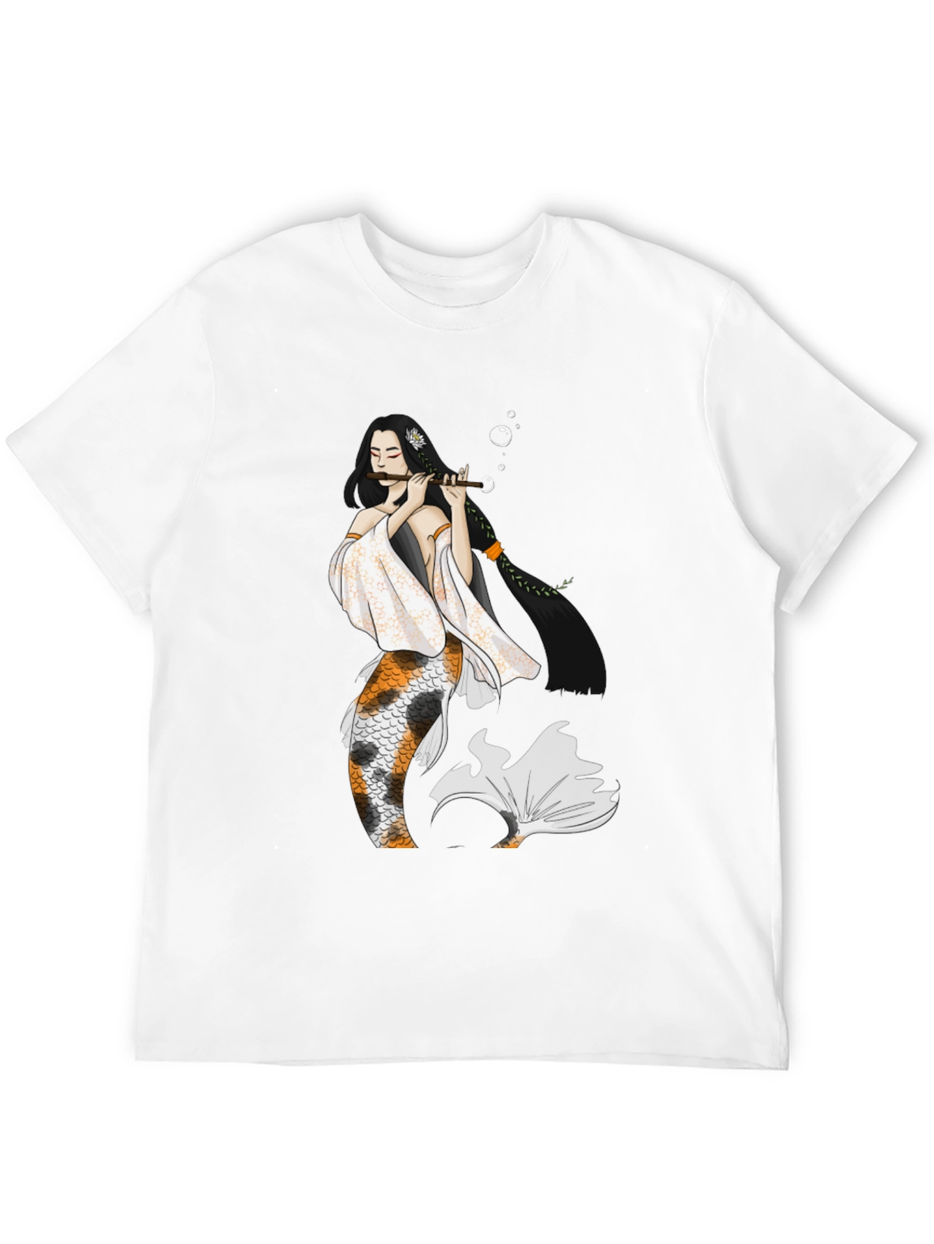 Koi Mermaid Musician Graphic T-Shirt