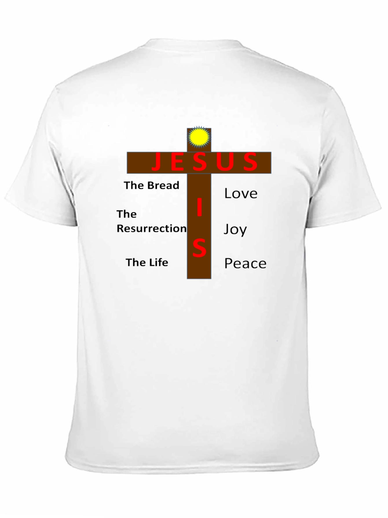 Jesus Cross Graphic T-Shirt - Faith Inspired Apparel