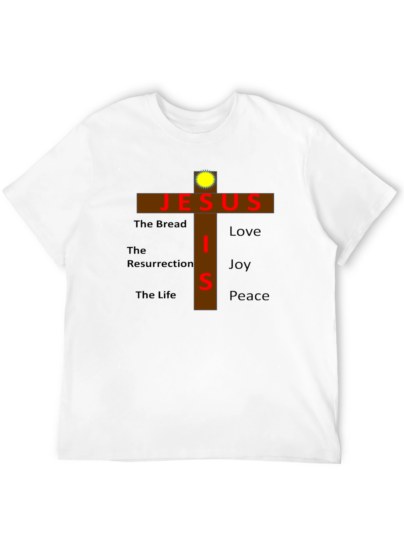 Jesus Cross Graphic T-Shirt - Faith Inspired Apparel