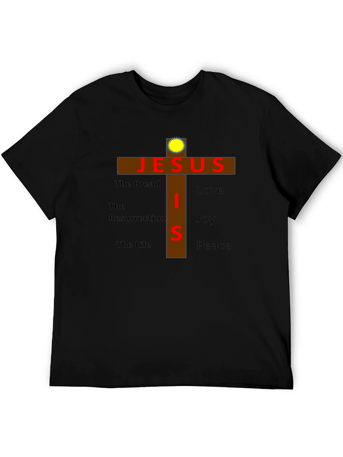 Jesus Cross Graphic T-Shirt - Faith Inspired Apparel