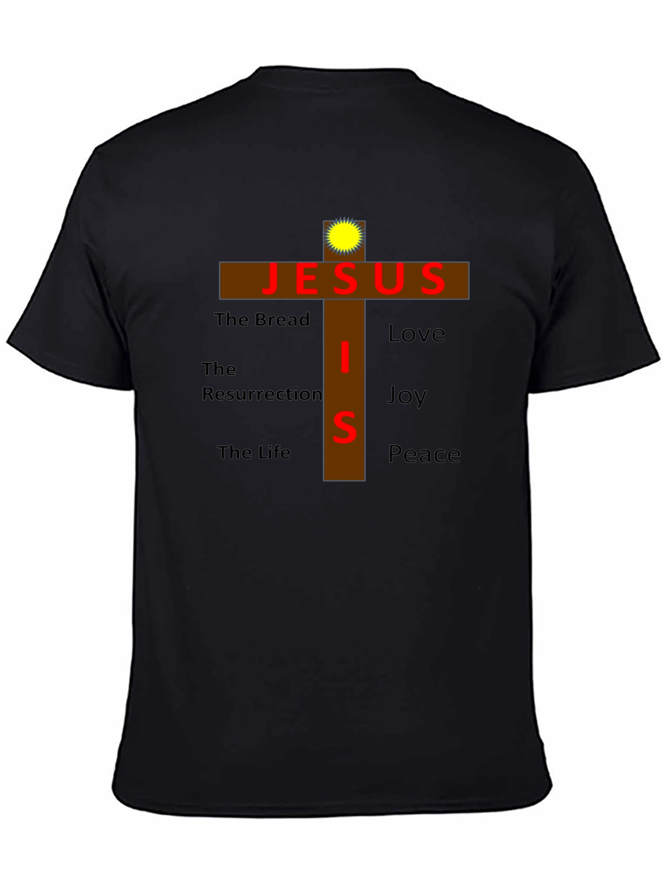 Jesus Cross Graphic T-Shirt - Faith Inspired Apparel