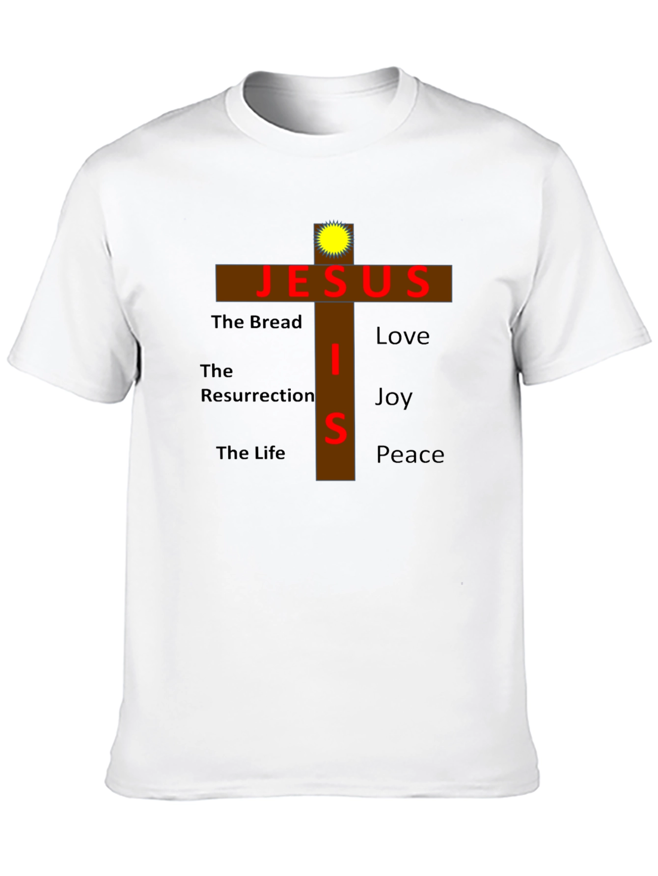 Jesus Cross Graphic T-Shirt - Faith Inspired Apparel