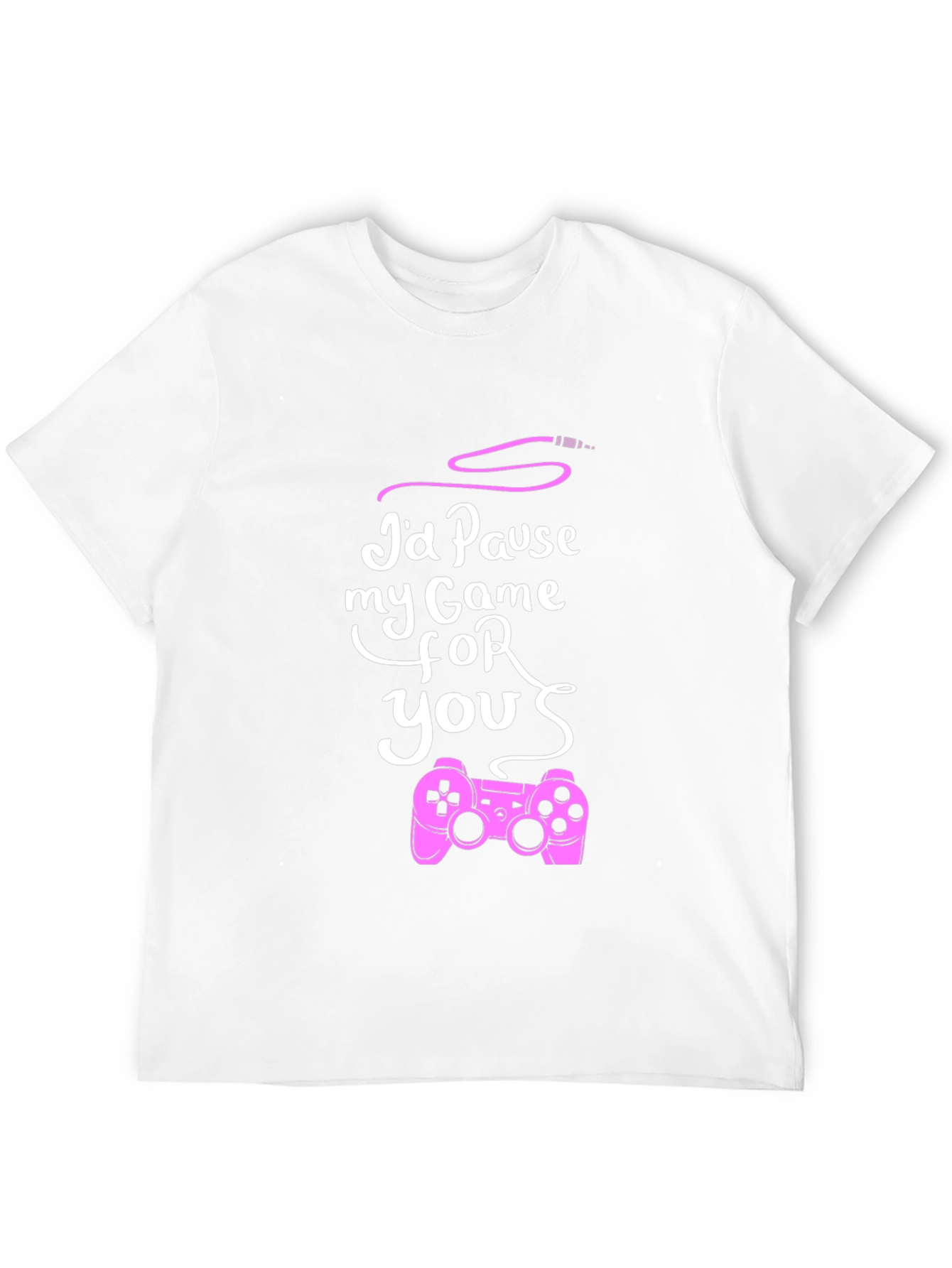 Id Pause My Game For You Black T-Shirt