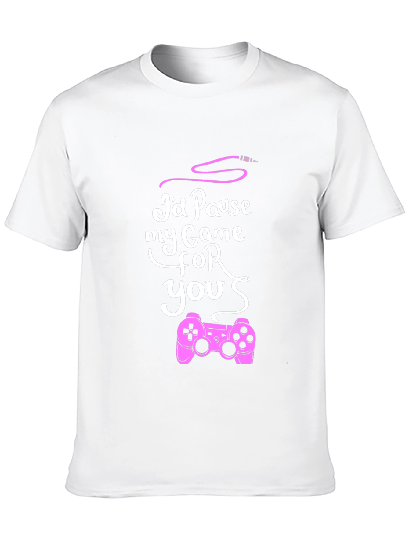 Id Pause My Game For You Black T-Shirt