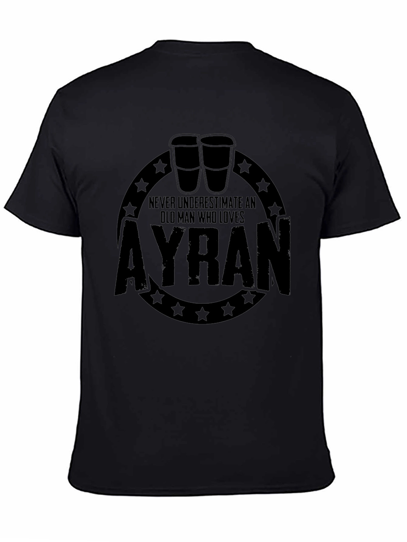 Ayran Old Man T-Shirt - Funny Novelty Graphic Tee
