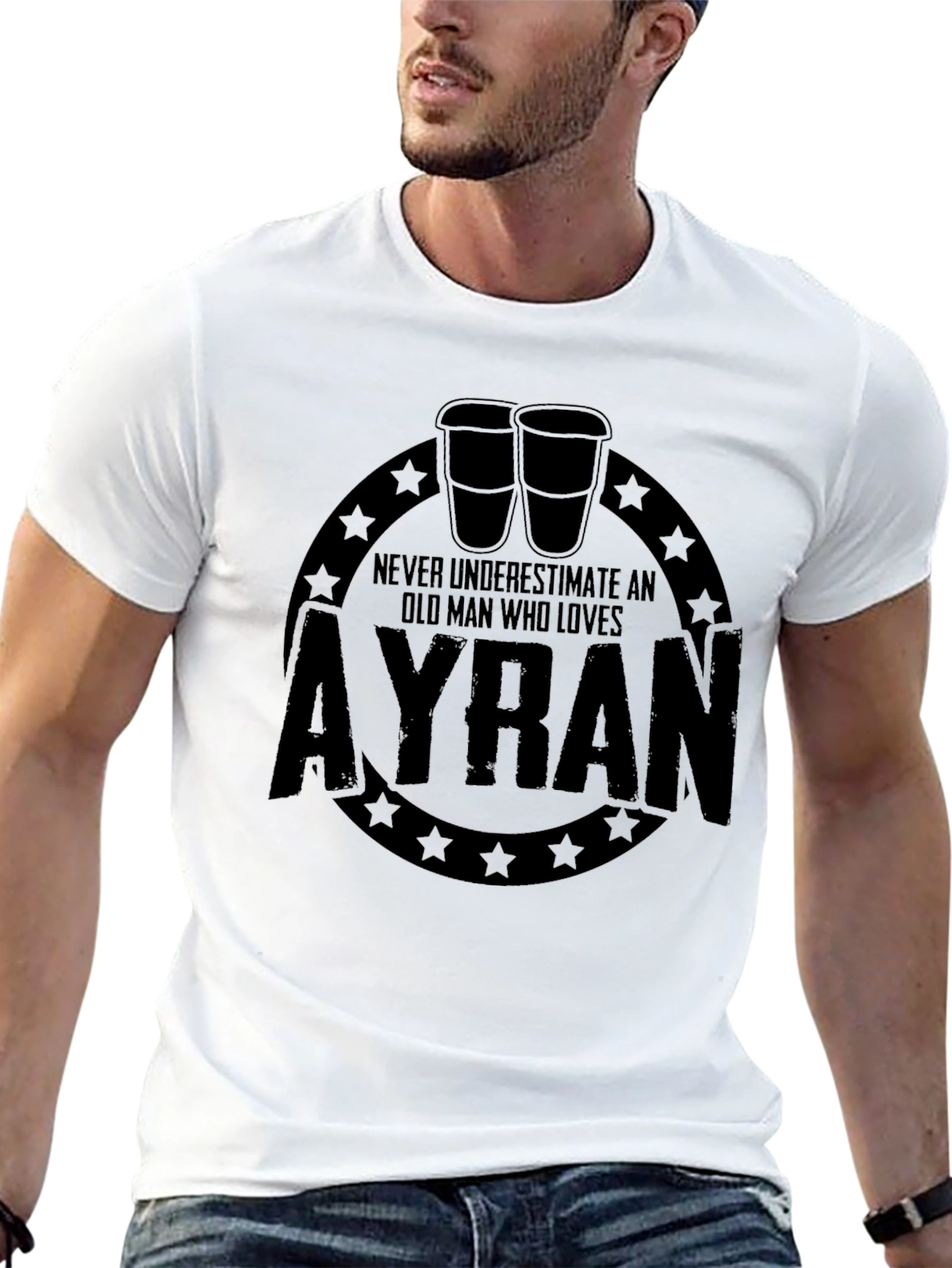 Ayran Old Man T-Shirt - Funny Novelty Graphic Tee