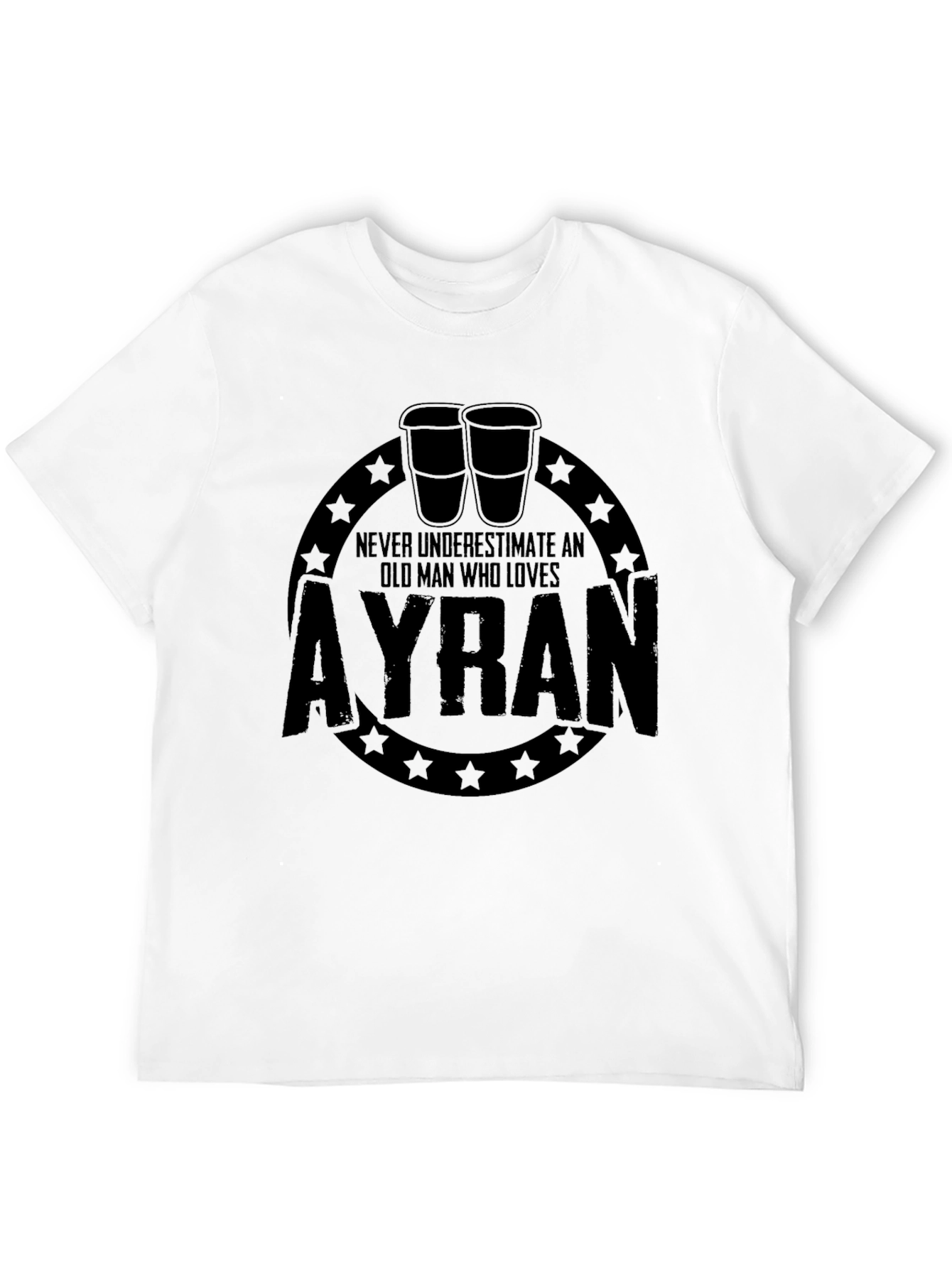 Ayran Old Man T-Shirt - Funny Novelty Graphic Tee