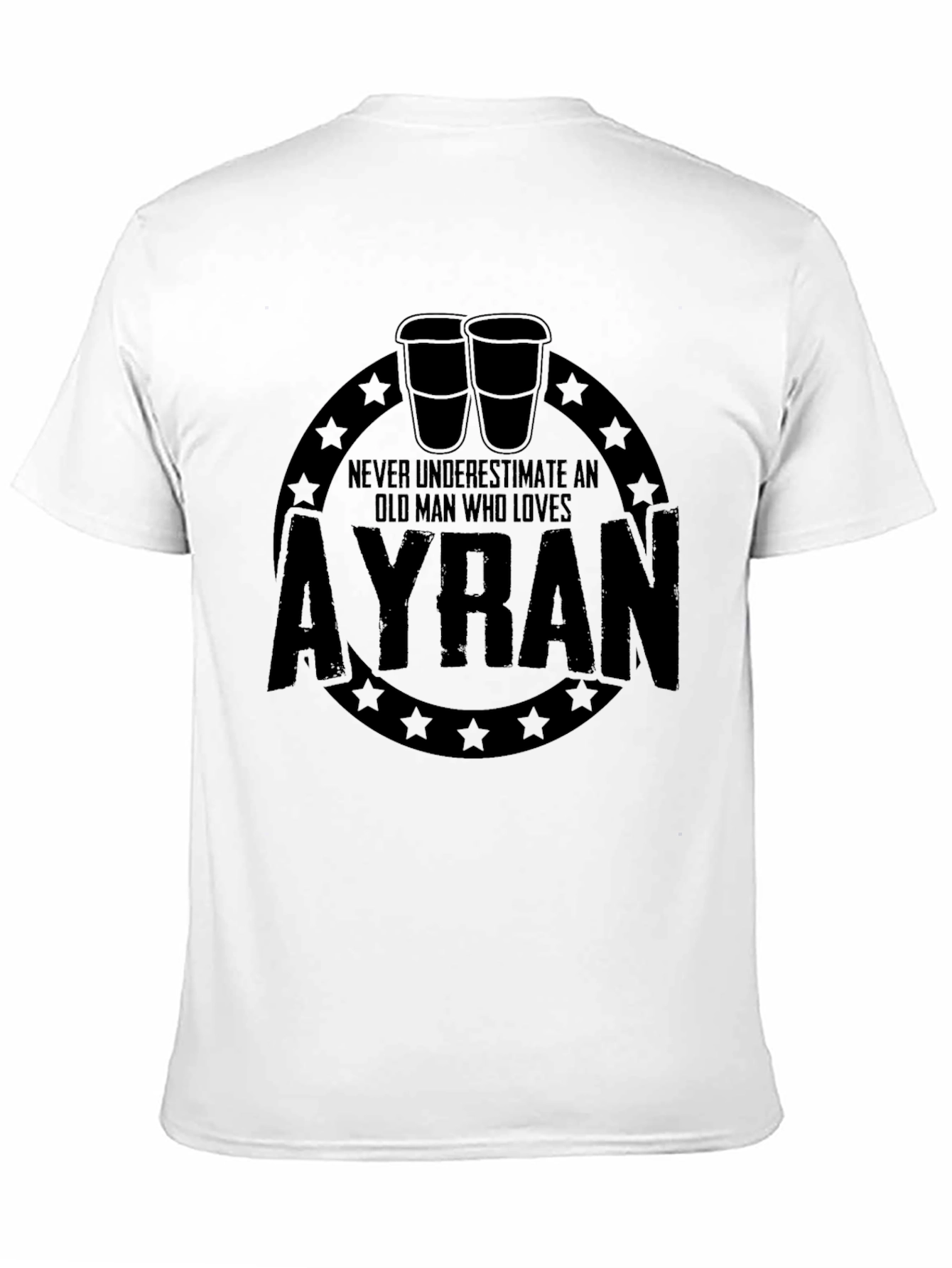 Ayran Old Man T-Shirt - Funny Novelty Graphic Tee