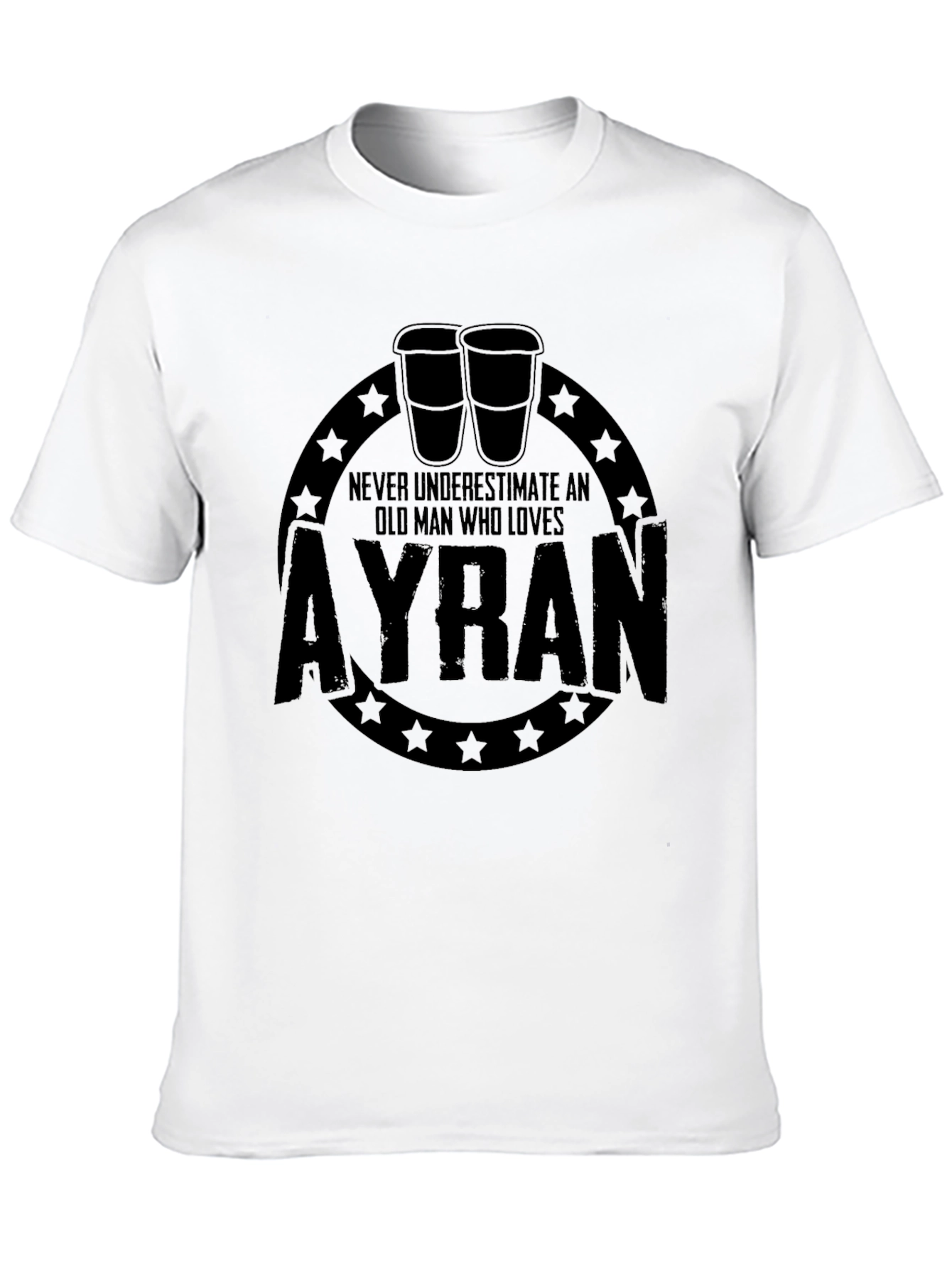 Ayran Old Man T-Shirt - Funny Novelty Graphic Tee