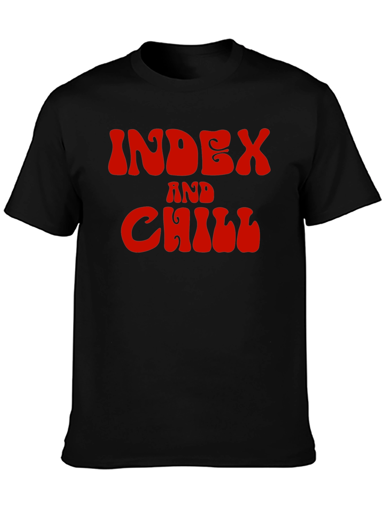 Index and Chill Graphic Tee - Black T-Shirt