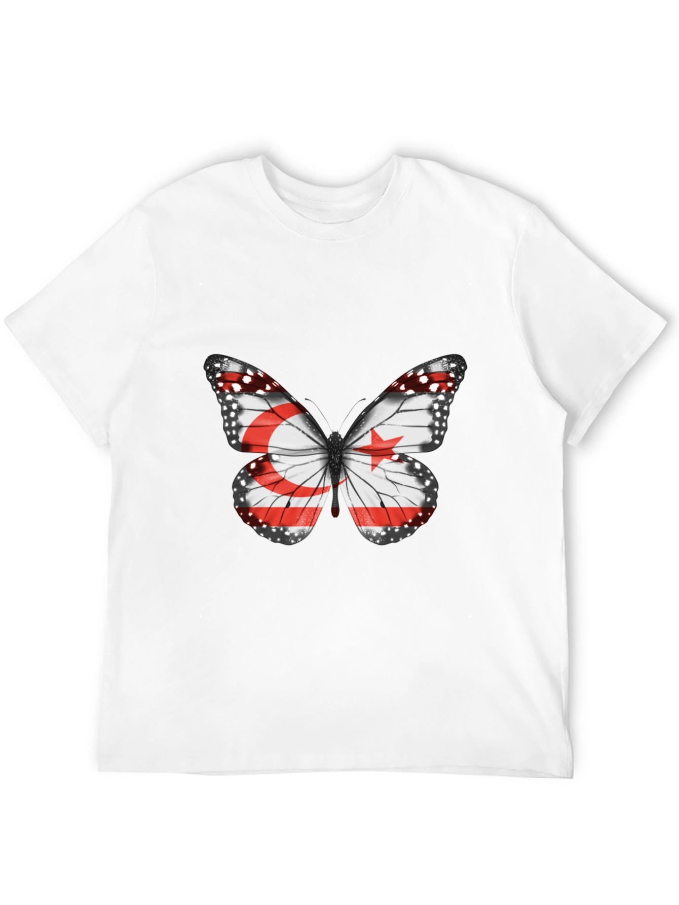 Butterfly Flag Graphic Tee - Stylish Casual Wear