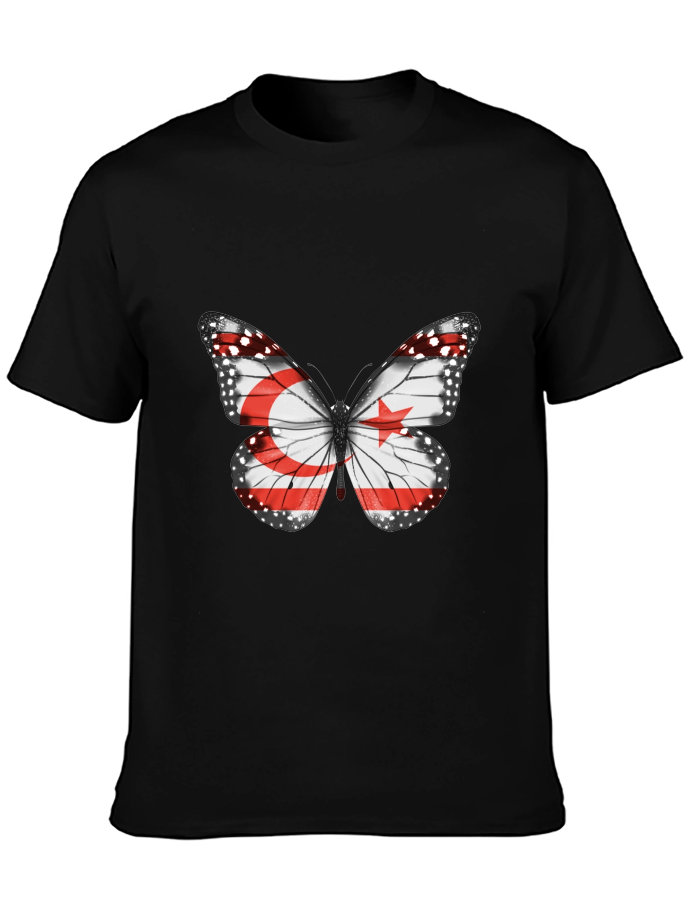 Butterfly Flag Graphic Tee - Stylish Casual Wear
