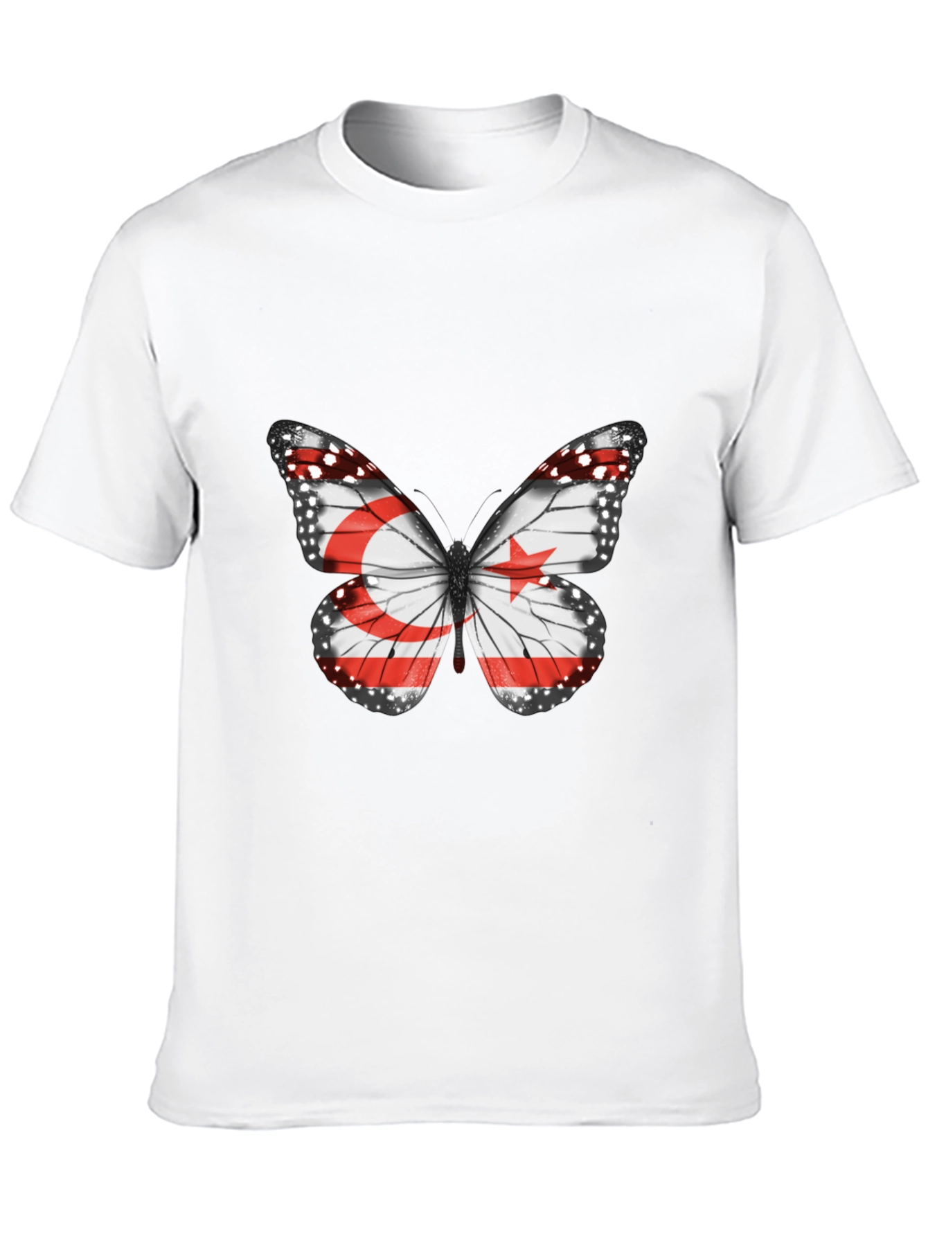 Butterfly Flag Graphic Tee - Stylish Casual Wear