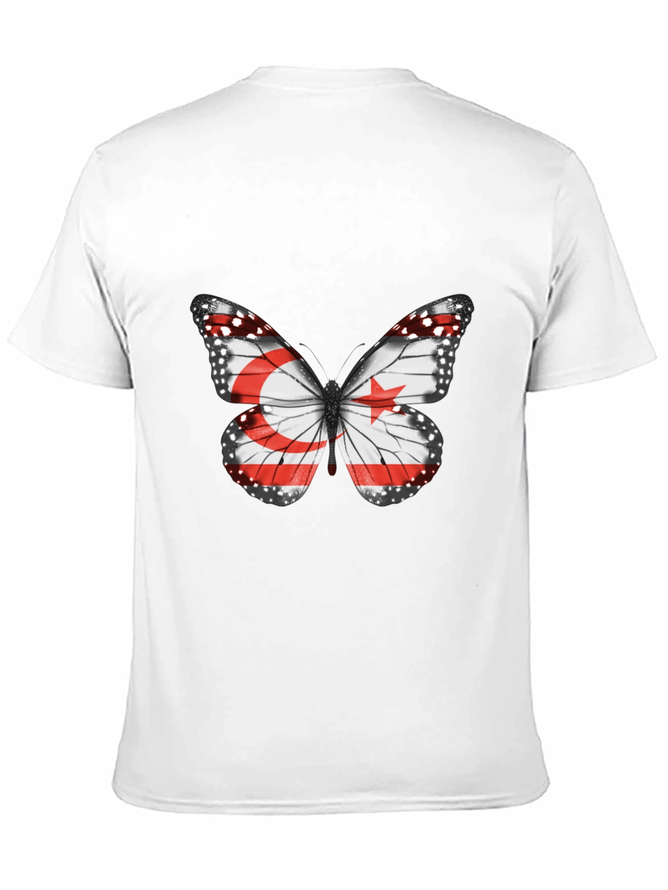 Butterfly Flag Graphic Tee - Stylish Casual Wear