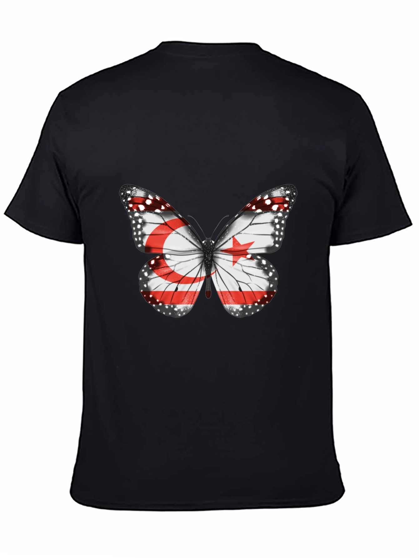 Butterfly Flag Graphic Tee - Stylish Casual Wear