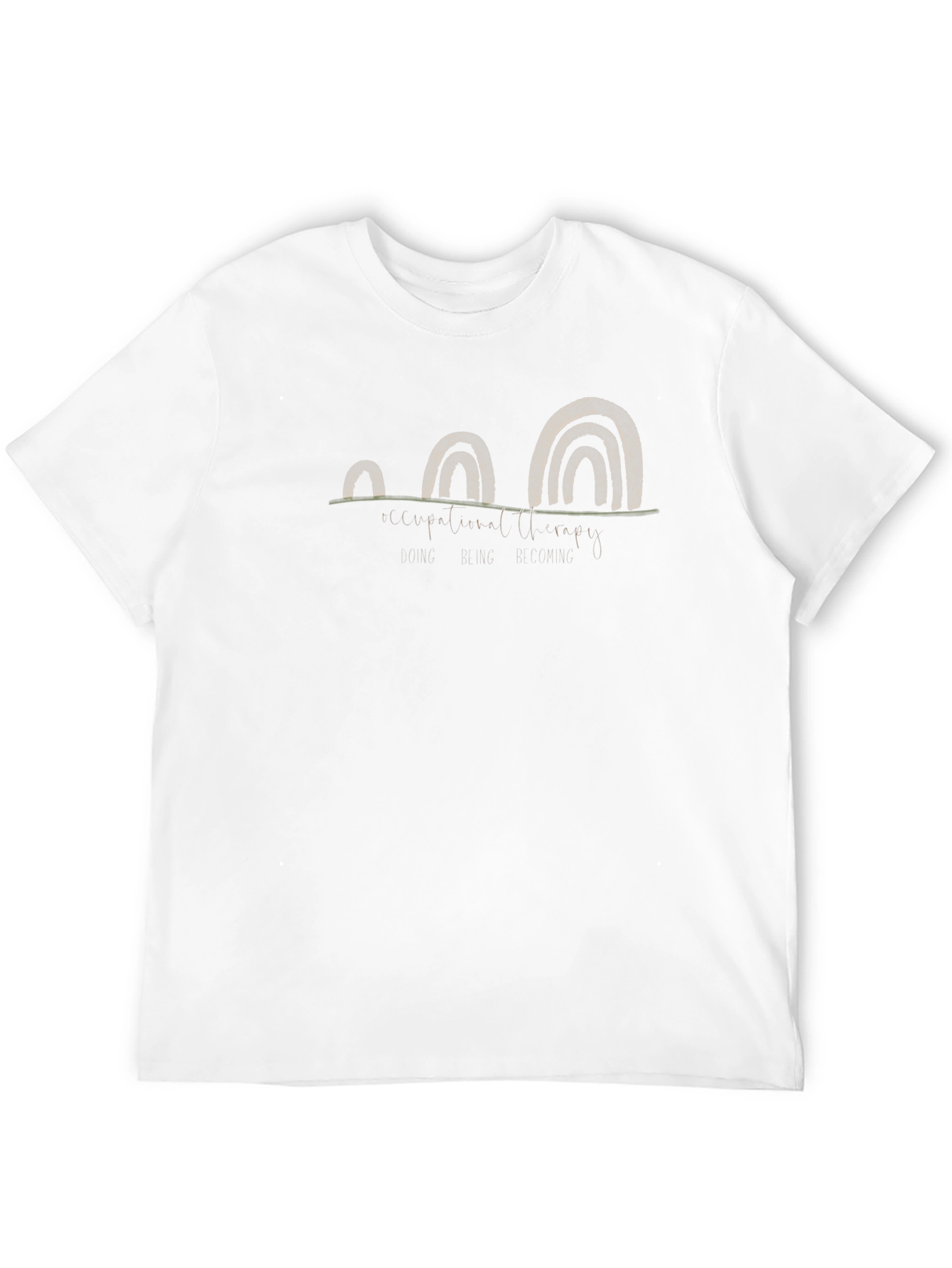 Black T-Shirt with Silver Abstract Arches Graphic