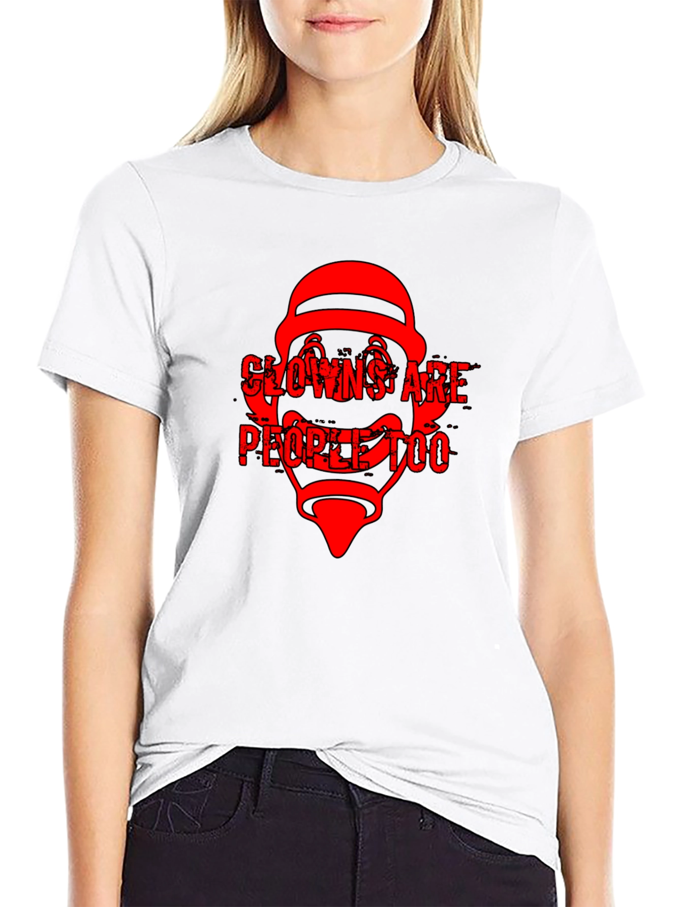 Clowns Are People Too Black T-Shirt