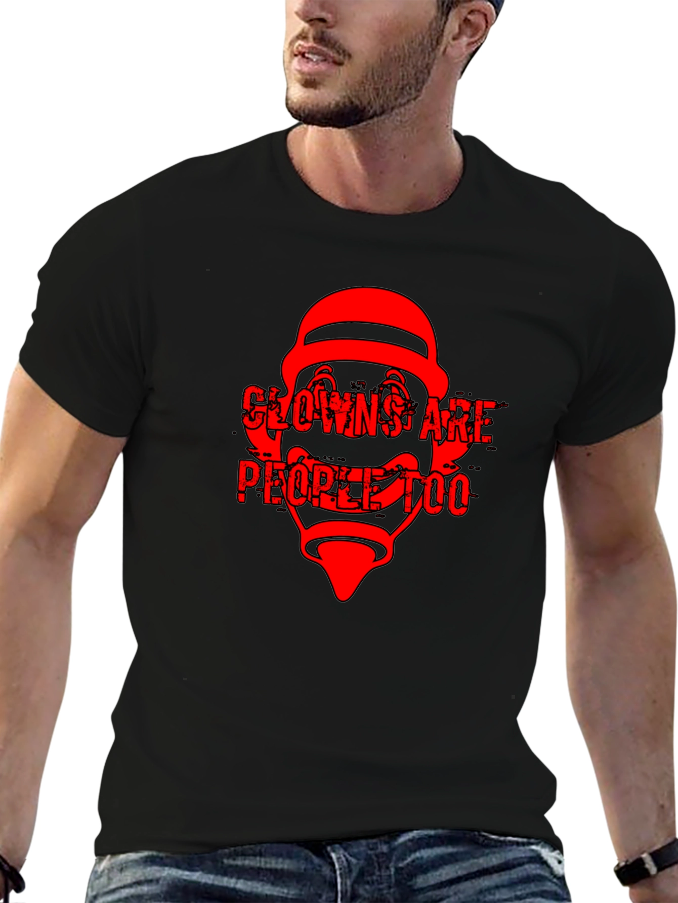 Clowns Are People Too Black T-Shirt