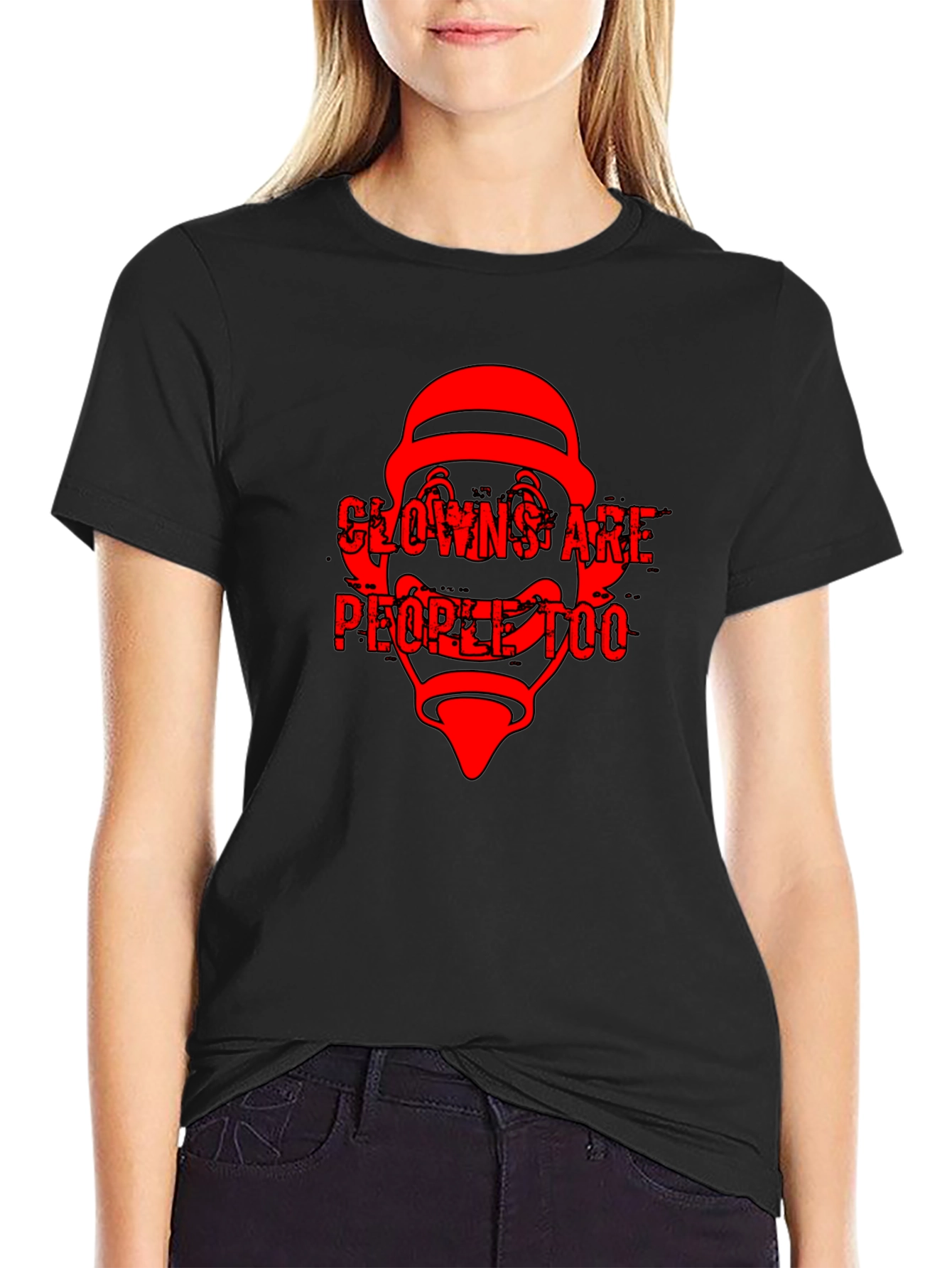 Clowns Are People Too Black T-Shirt