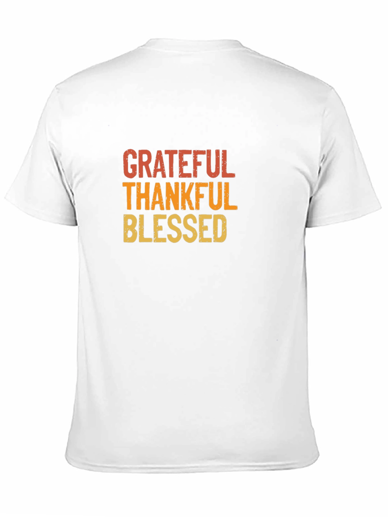 Grateful Thankful Blessed Graphic T-Shirt - Black