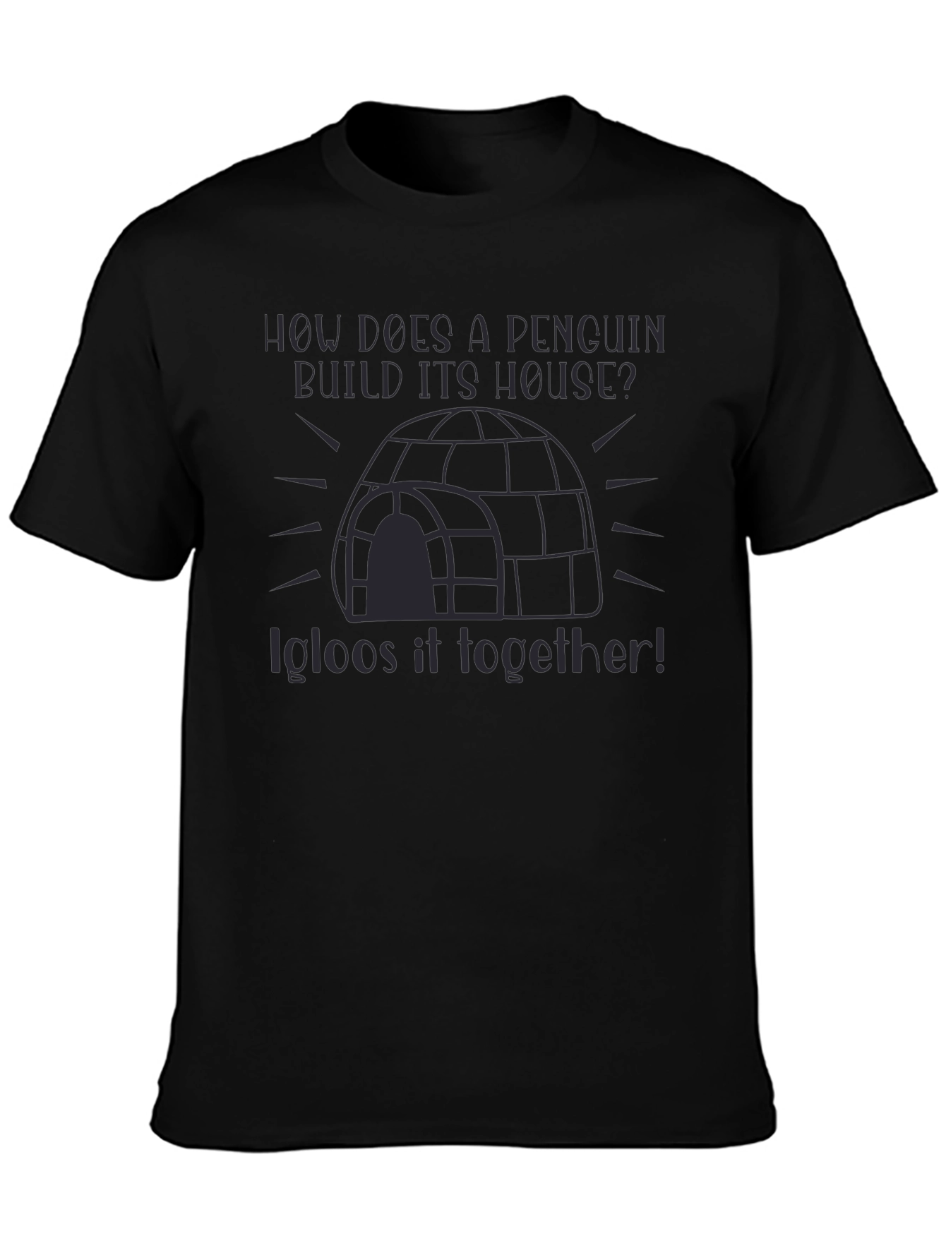 Penguin Igloo Pun T-Shirt - Funny Graphic Tee