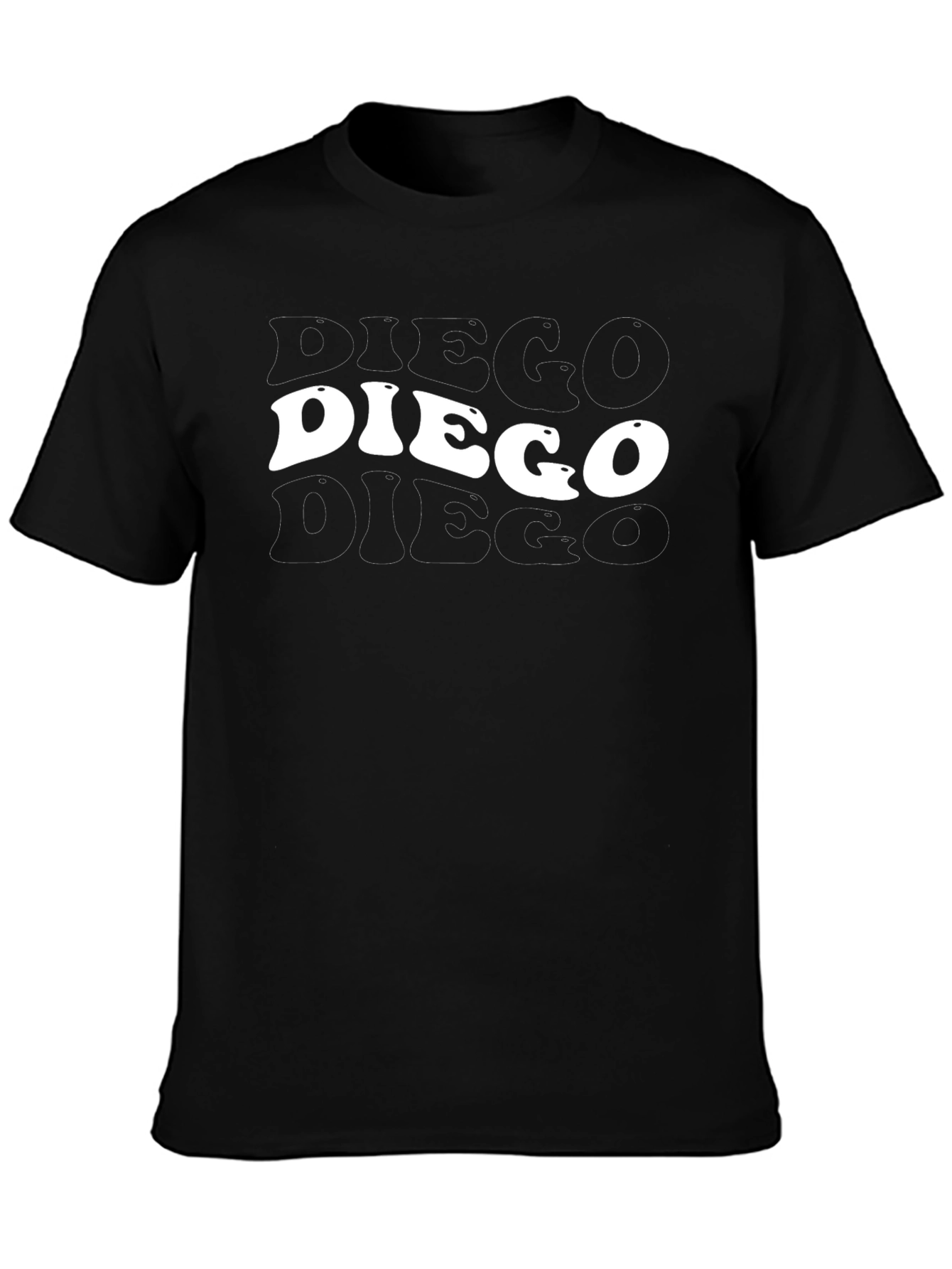 Diego Retro Tee - Cool Custom Name T-Shirt