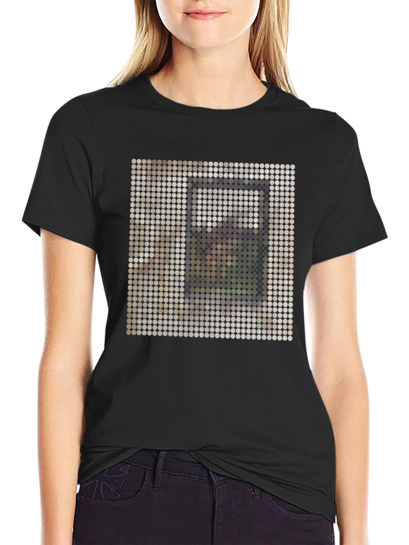 Pixel Art Graphic Tee - Modern Abstract Design