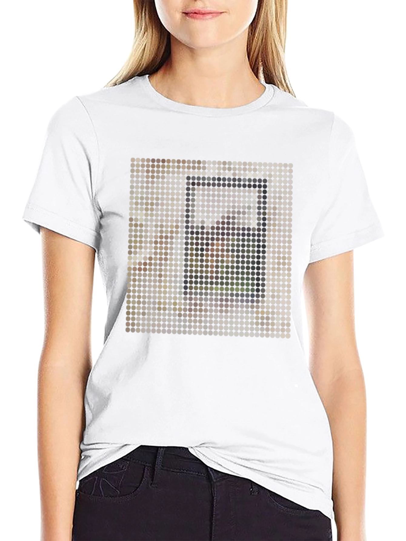 Pixel Art Graphic Tee - Modern Abstract Design
