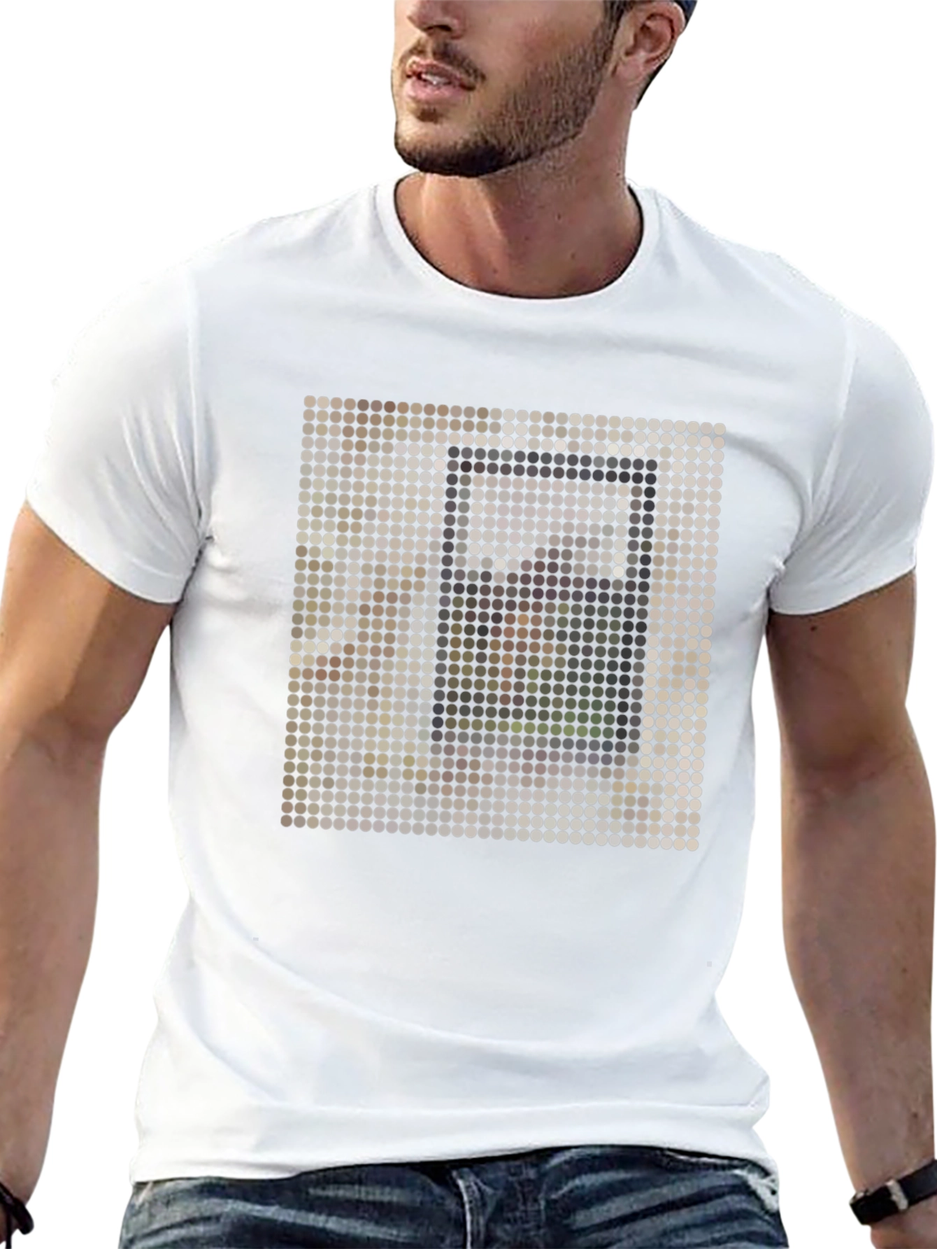 Pixel Art Graphic Tee - Modern Abstract Design