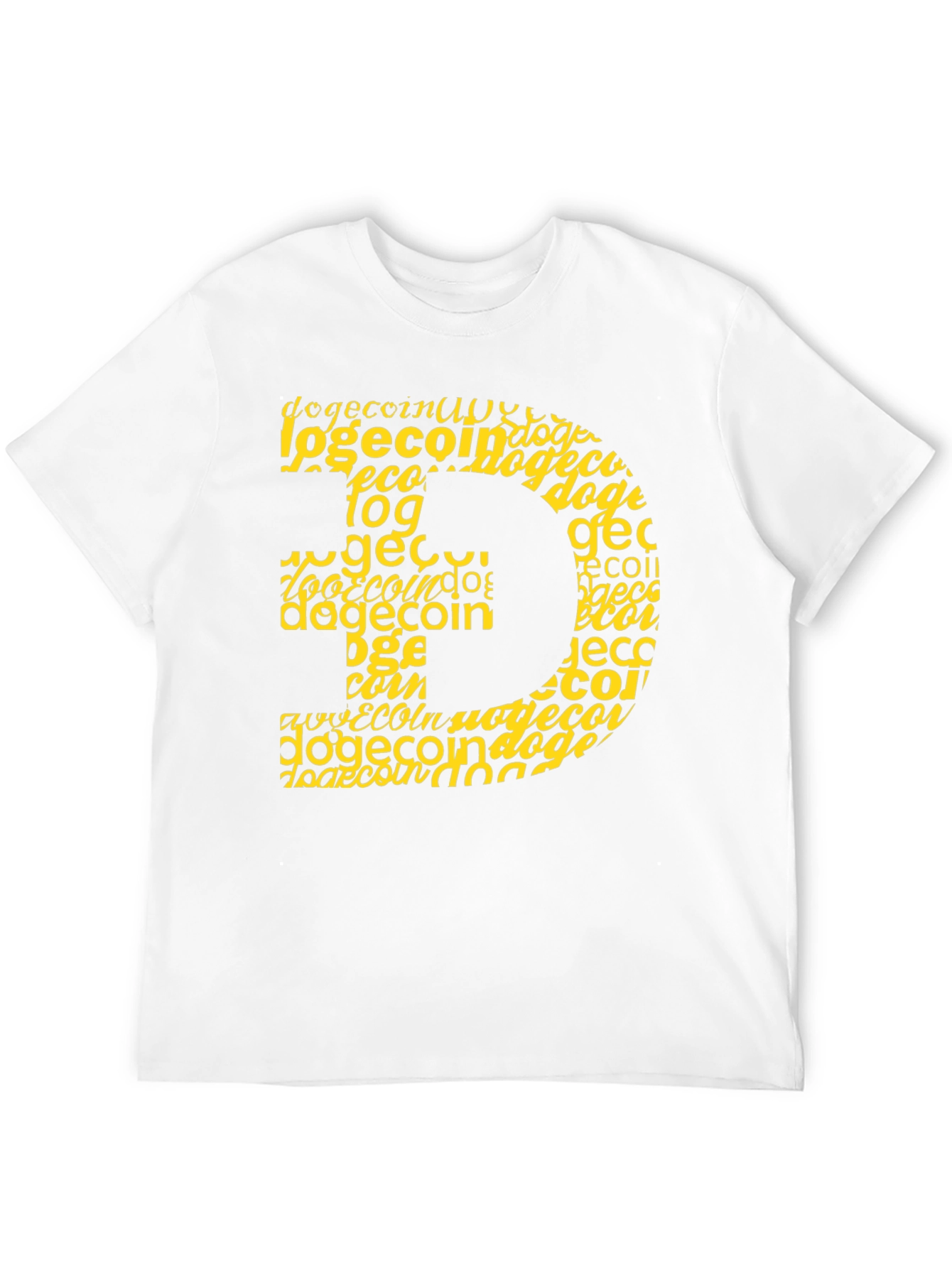 Dogecoin Crypto Graphic Tee - Black Cotton Blend