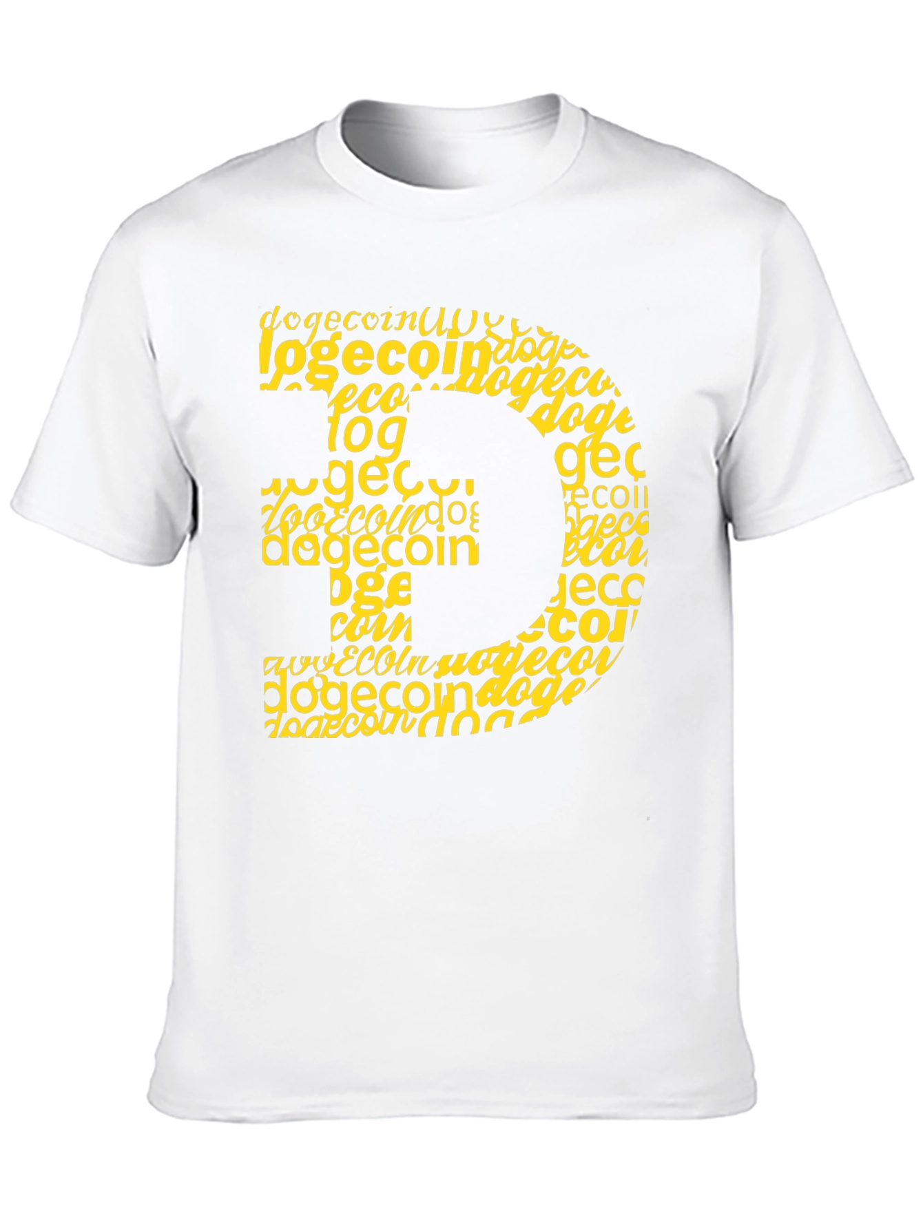 Dogecoin Crypto Graphic Tee - Black Cotton Blend